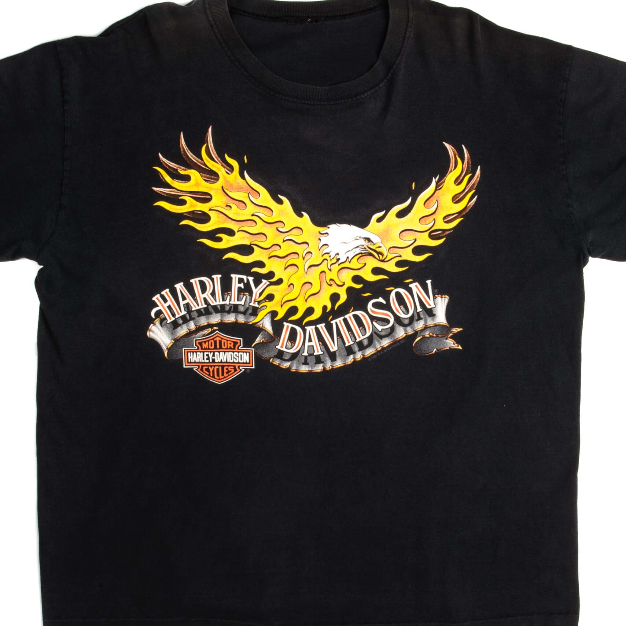 VINTAGE HARLEY DAVIDSON LONG SLEEVES TEE SHIRT 1991 SIZE 2XL MADE IN USA