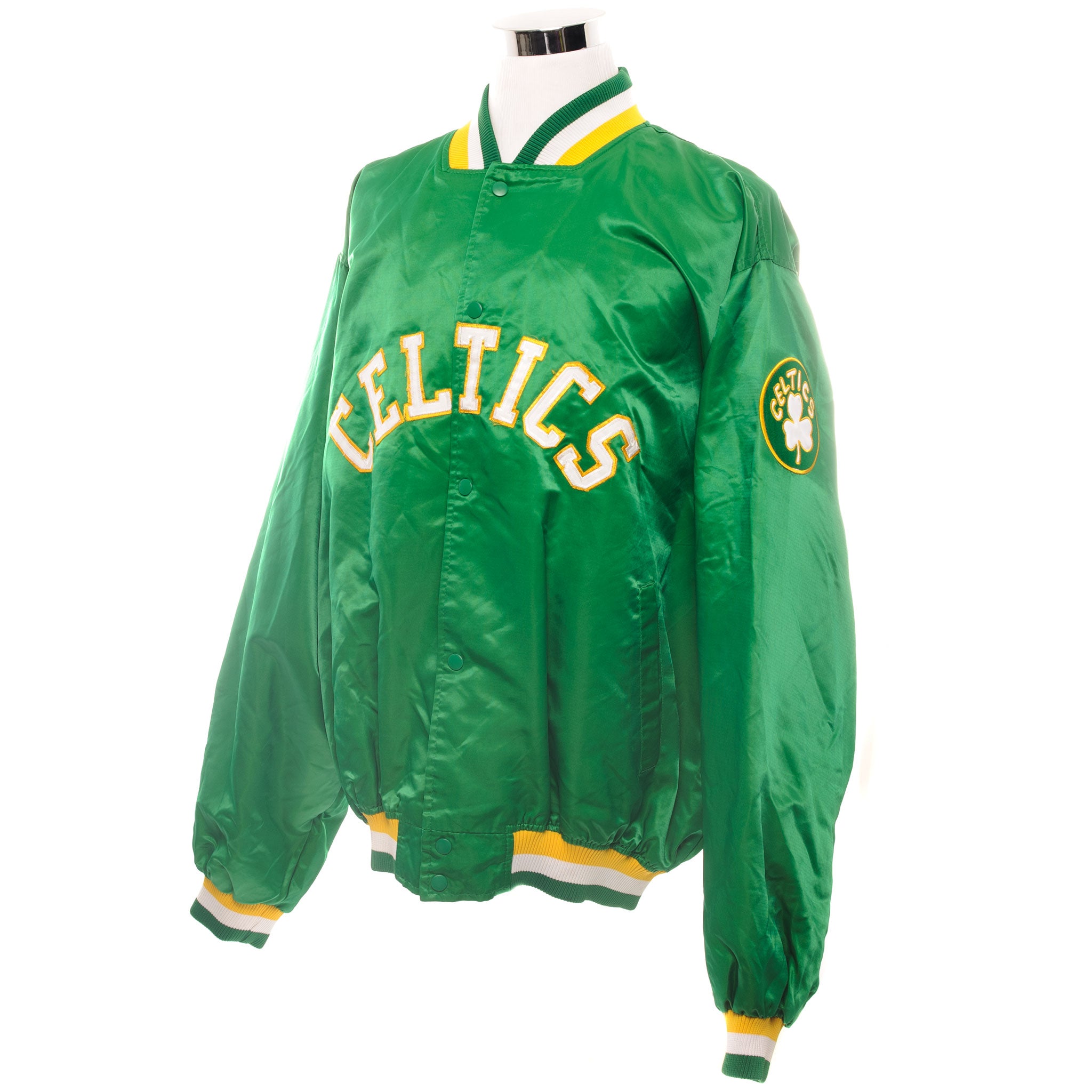 90s Boston Celtics Starter Satin Jacket Vintage 1990s Made in 