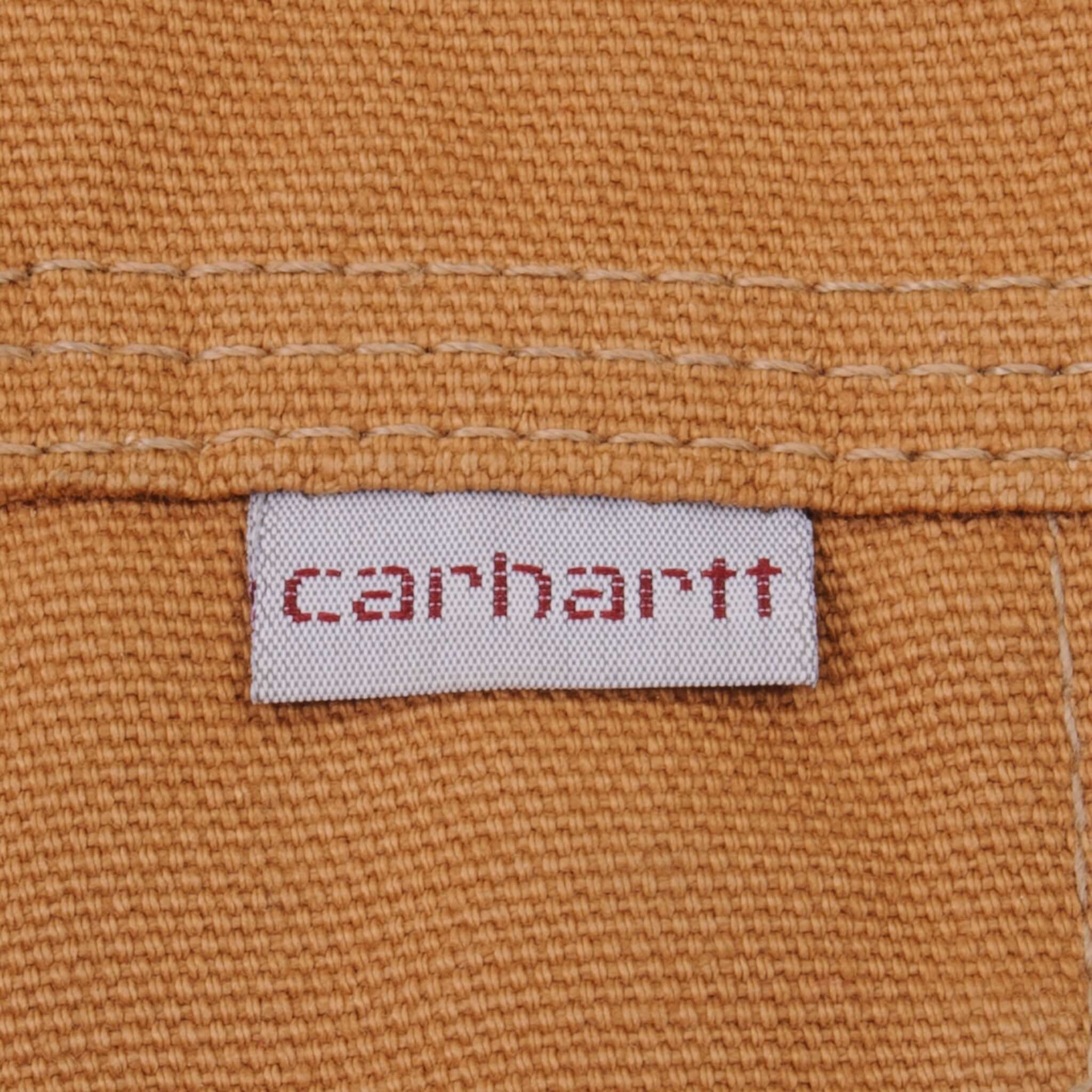 Vintage Carhartt Sherpa Lined Sandstone Denim Jacket 1990S Size Large Made In Usa