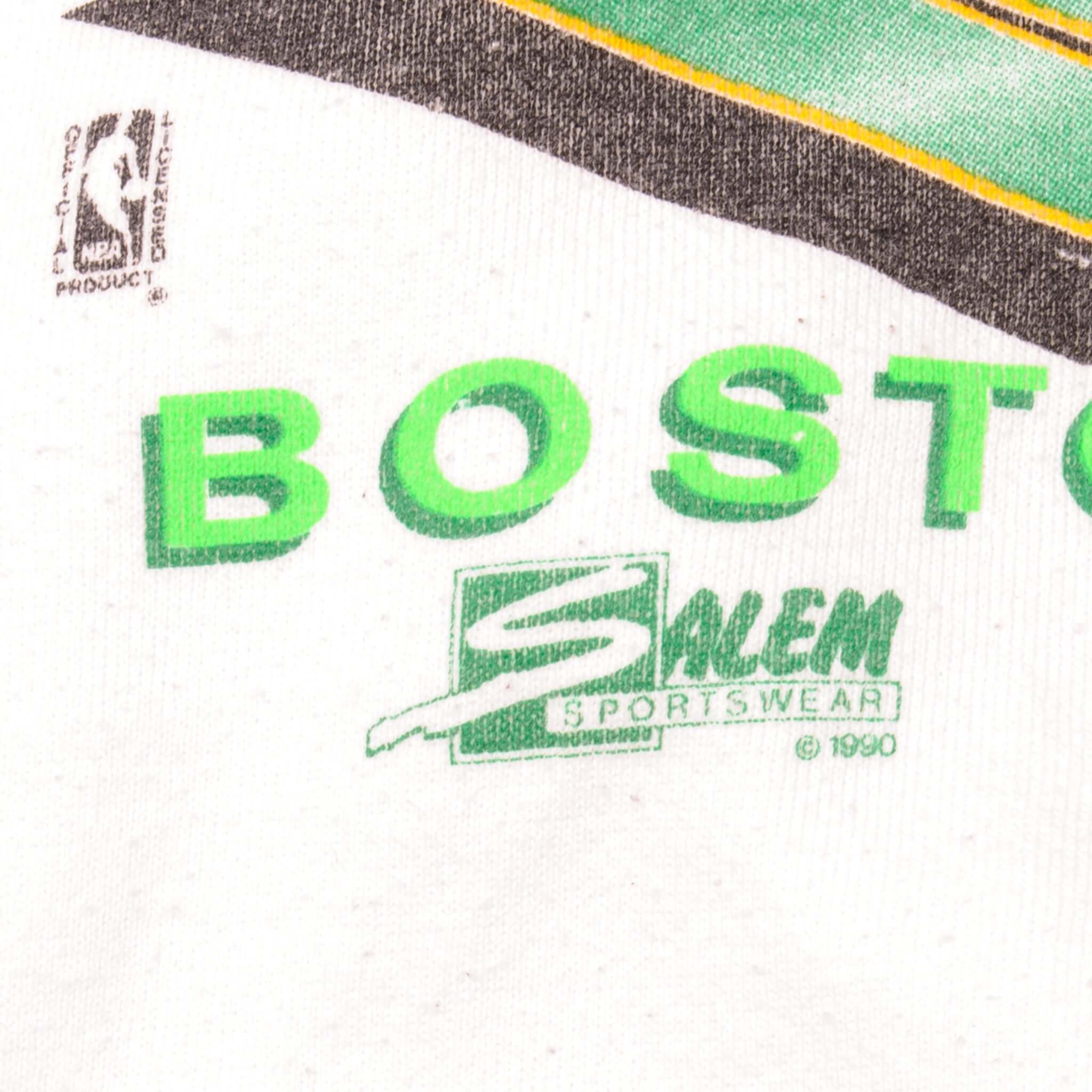 VINTAGE NBA LARRY BIRD BOSTON CELTICS SWEATSHIRT 1990 SIZE LARGE MADE IN USA