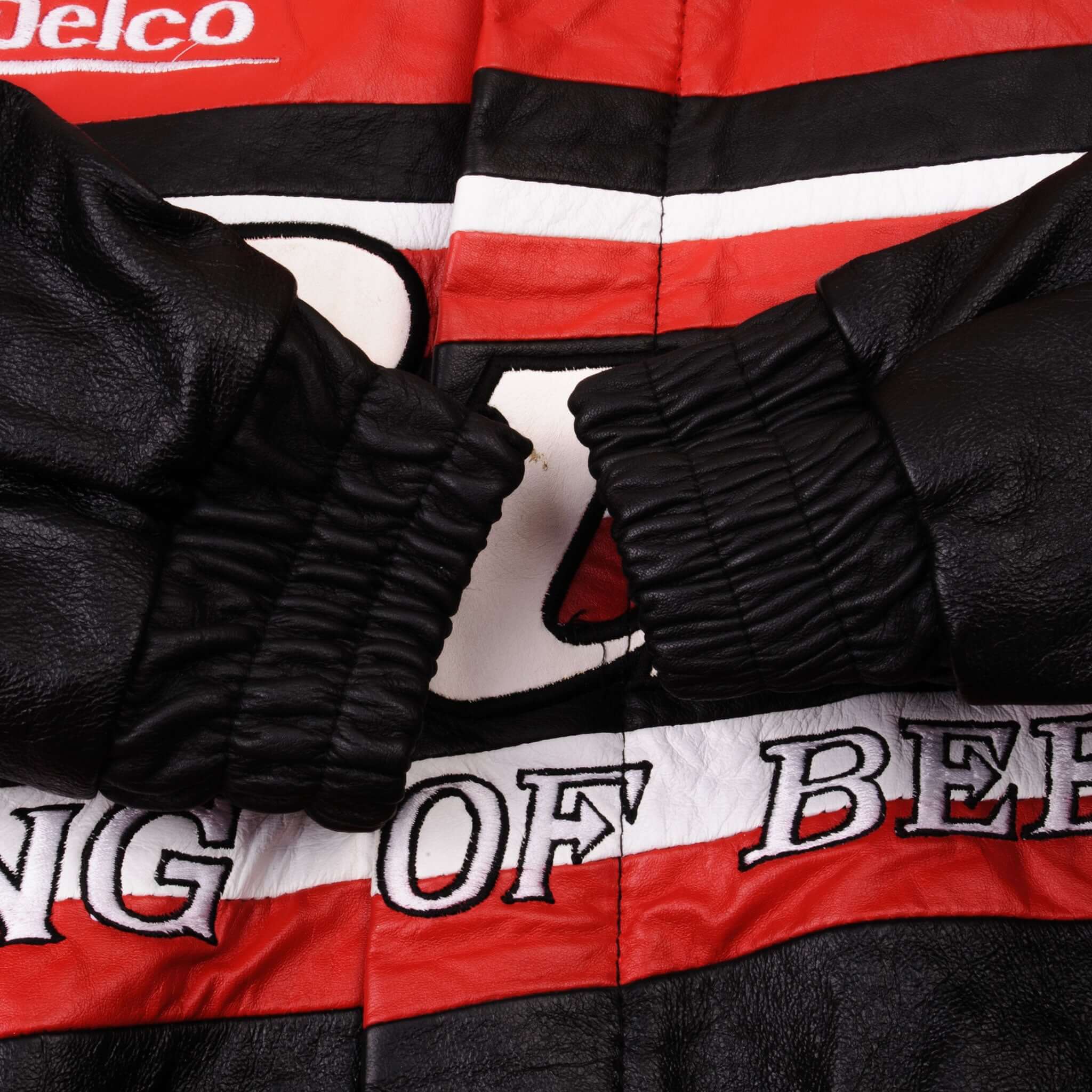 Vintage Nascar Dale Earnhardt Jr Bud Leather Jacket 1990S Size Medium