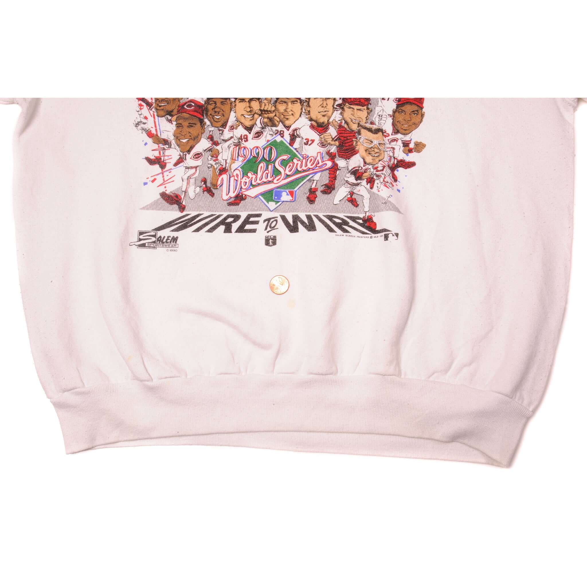 VINTAGE MLB CINCINNATI REDS SWEATSHIRT 1990 SIZE LARGE MADE IN USA