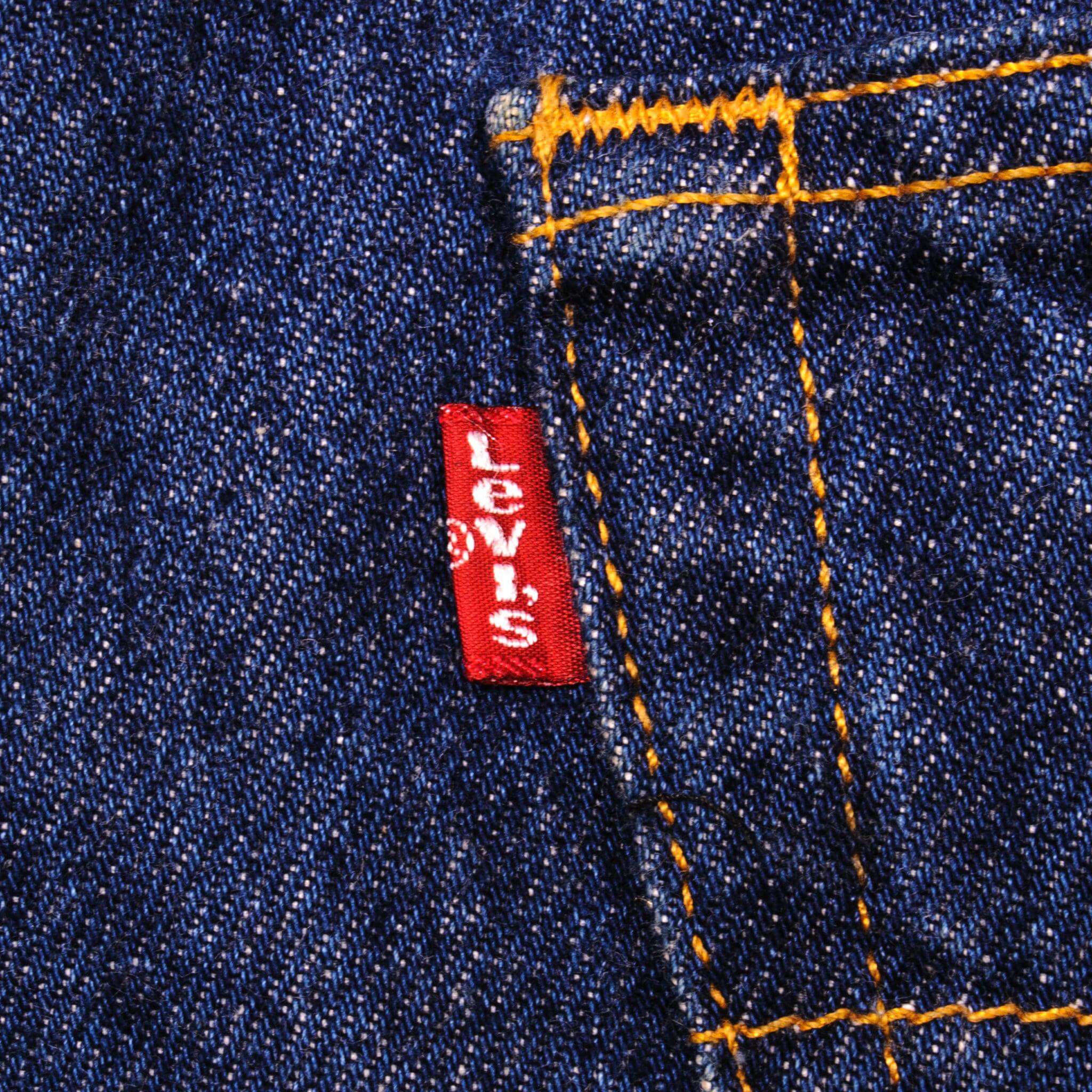 VINTAGE LEVIS 501 JEANS INDIGO 1990s SIZE W33 L31 MADE IN USA