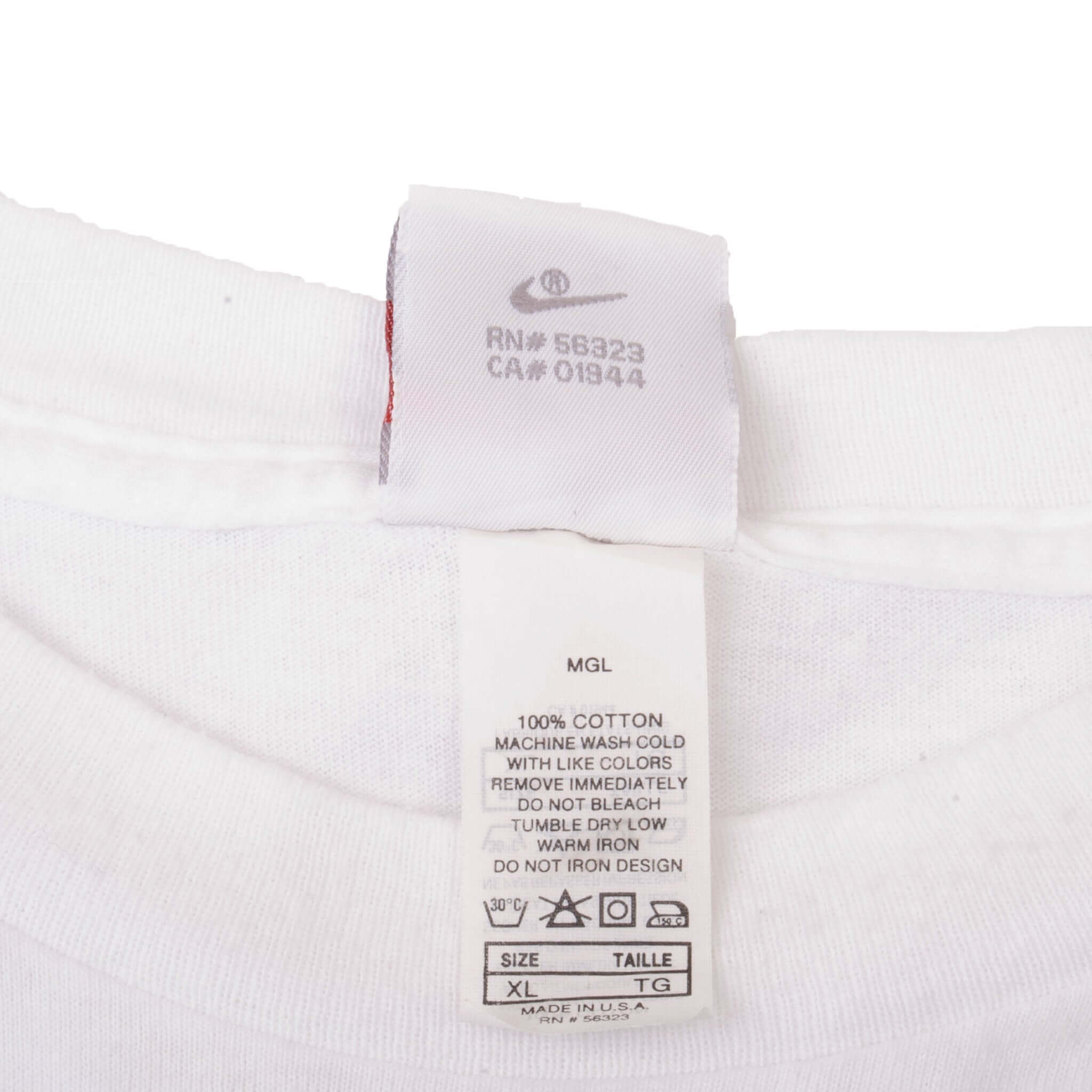 Vintage Nike USA SATF-NJ Indoor Track & Field 1994 Champion Tee Shirt Size XL Made In USA With Single Stitch Sleeves