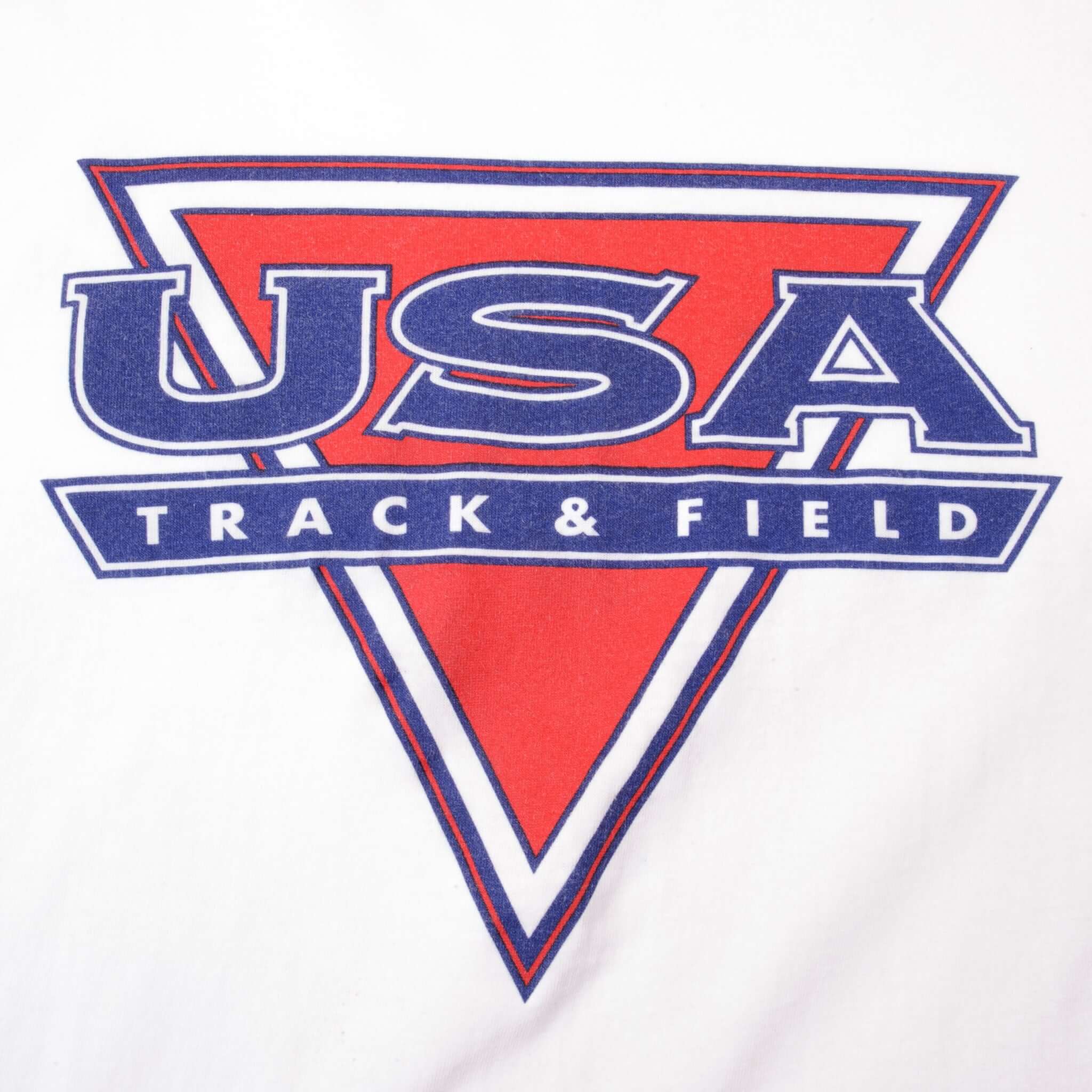 Vintage Nike USA SATF-NJ Indoor Track & Field 1994 Champion Tee Shirt Size XL Made In USA With Single Stitch Sleeves