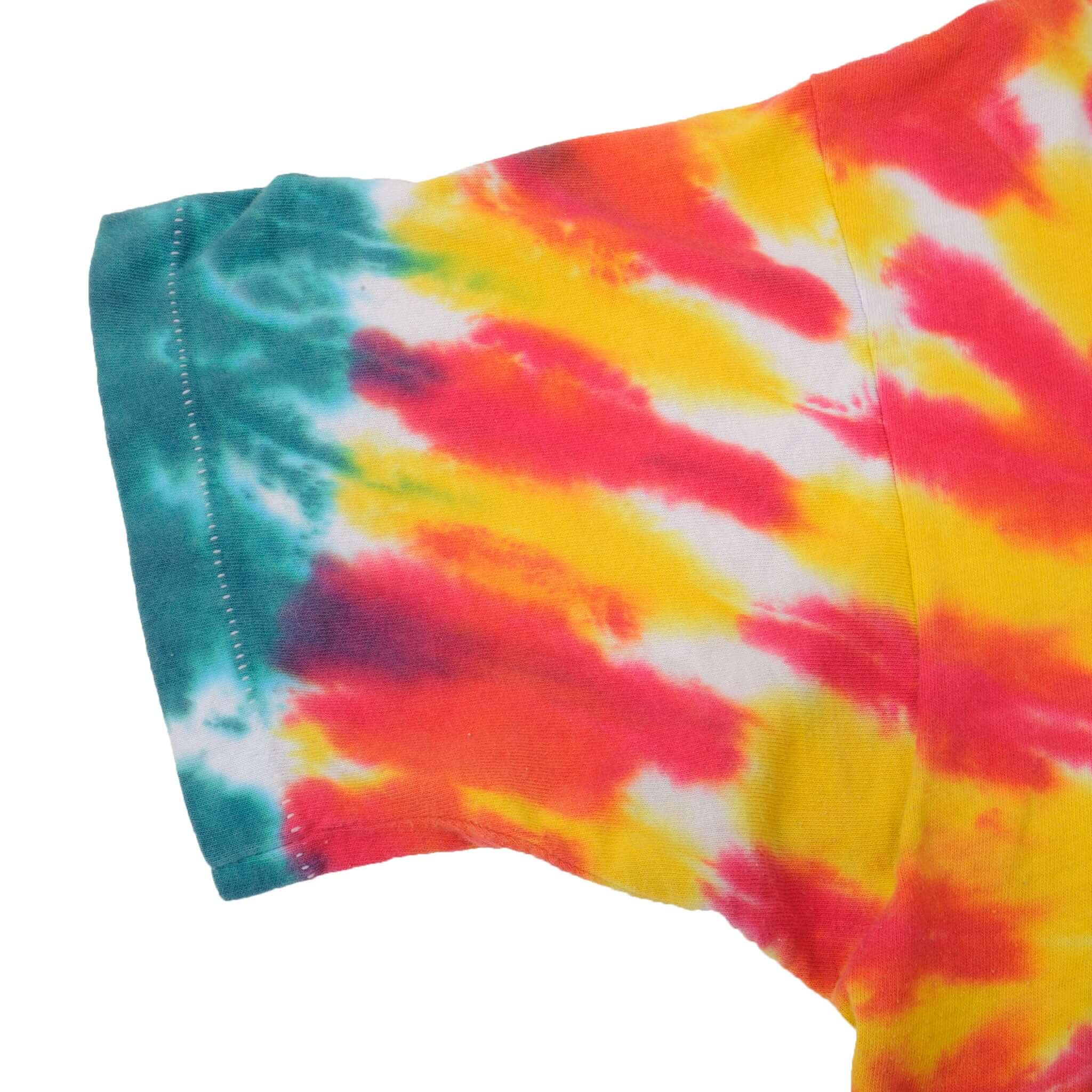 Vintage Tie-Dye Grateful Dead Lithuania Bronze Medal Winner Barcelona 1992 Tee Shirt Size XL Made USA With Single Stitch Sleeves