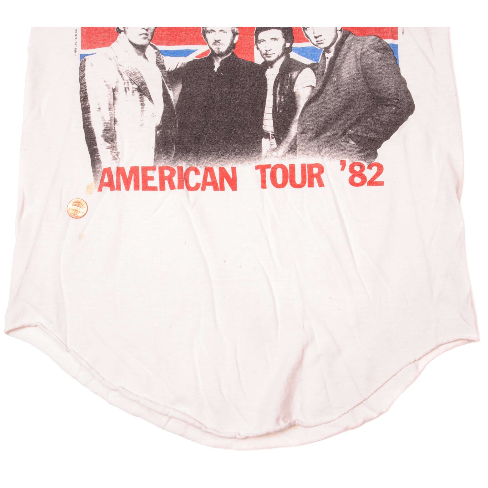 VINTAGE THE WHO AMERICAN TOUR RAGLAN TEE SHIRT 1982 SIZE SMALL MADE IN USA