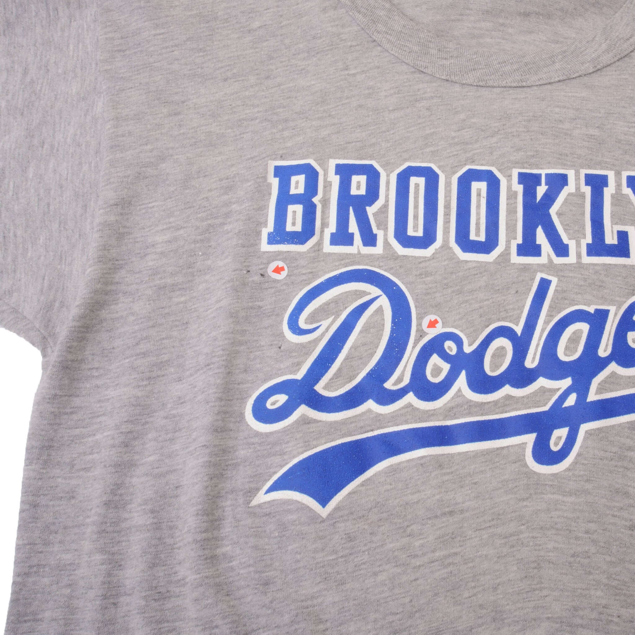 Vintage Mlb Brooklyn Dodgers Tee Shirt Size Large Made In USA With Single Stitch Sleeves