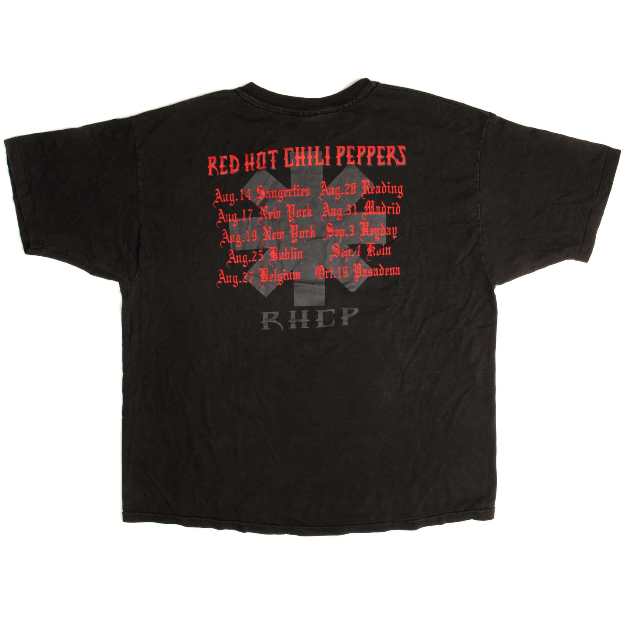 Vintage Red Hot Chili Peppers Tour Tee Shirt 1992 Size XL With Single Stitch Sleeves.