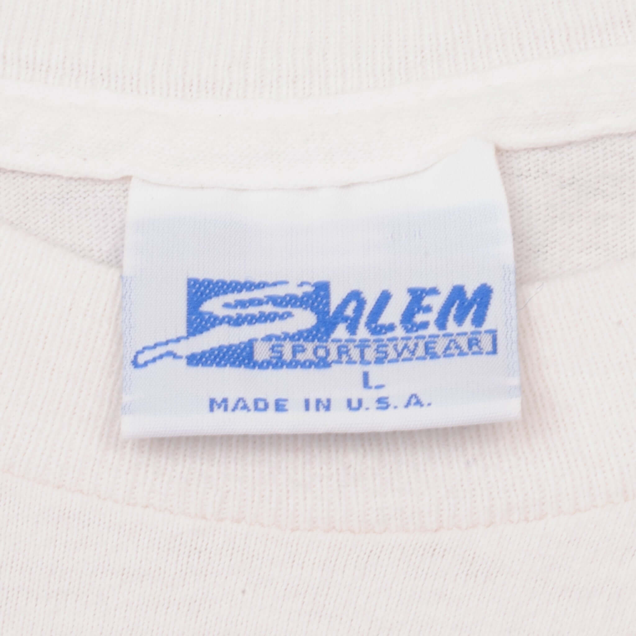 VINTAGE NBA BOSTON CELTICS LARRY BIRD 1989 TEE SHIRT SIZE MEDIUM MADE IN USA