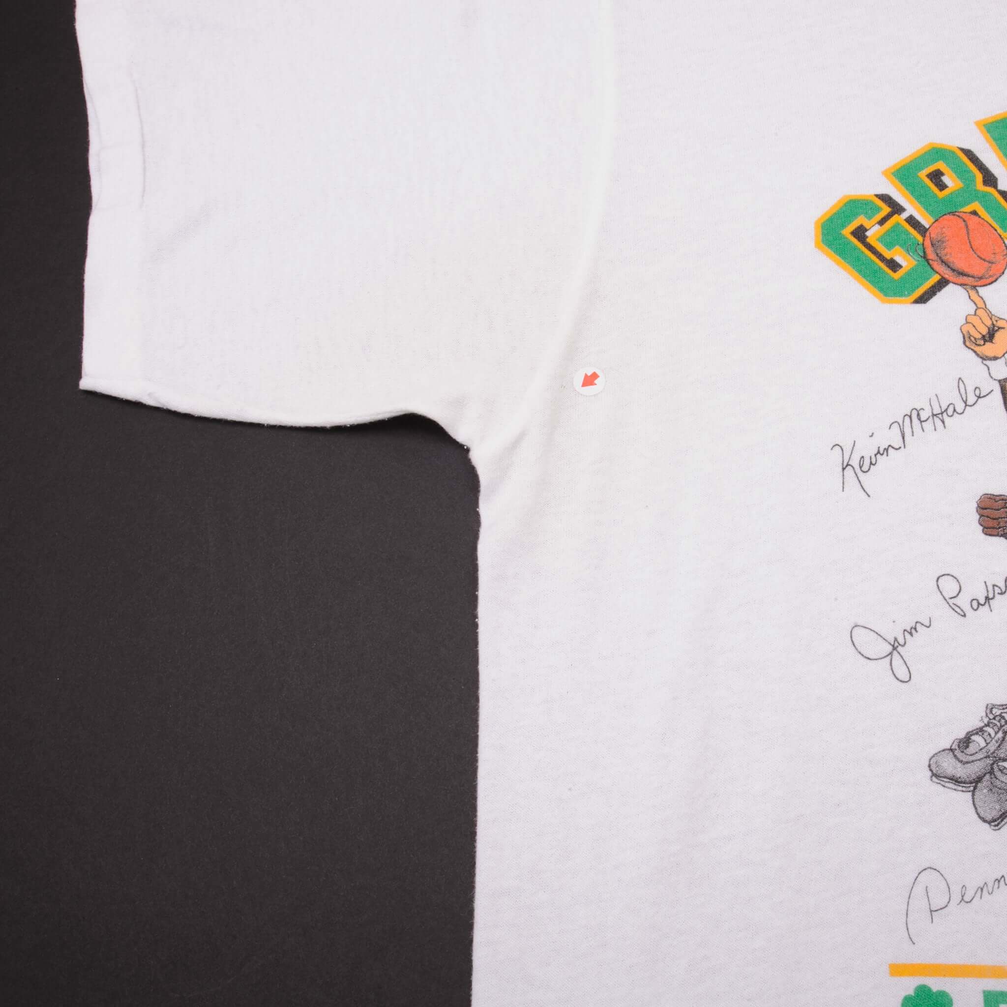 Vintage NBA Boston Celtics Design By Mudge 1980S Tee Shirt Size XL Made In USA