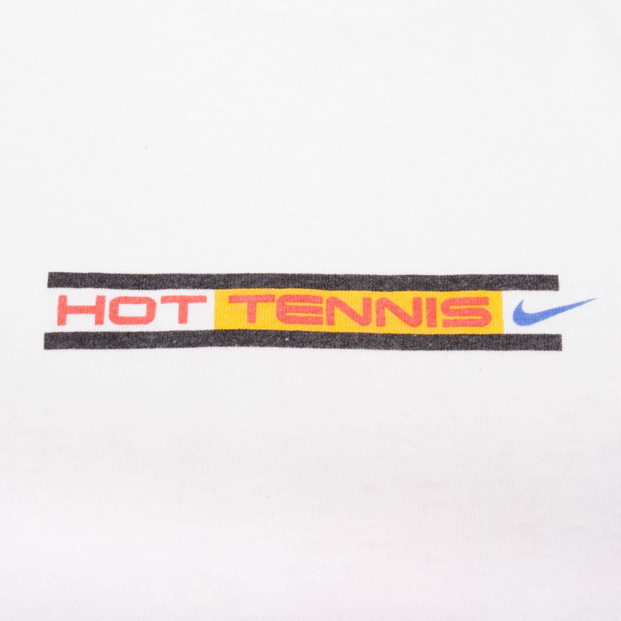 Vintage Nike Hot Tennis The Lipton Presented by Rado 1997 Tee Shirt Size Small Made In USA