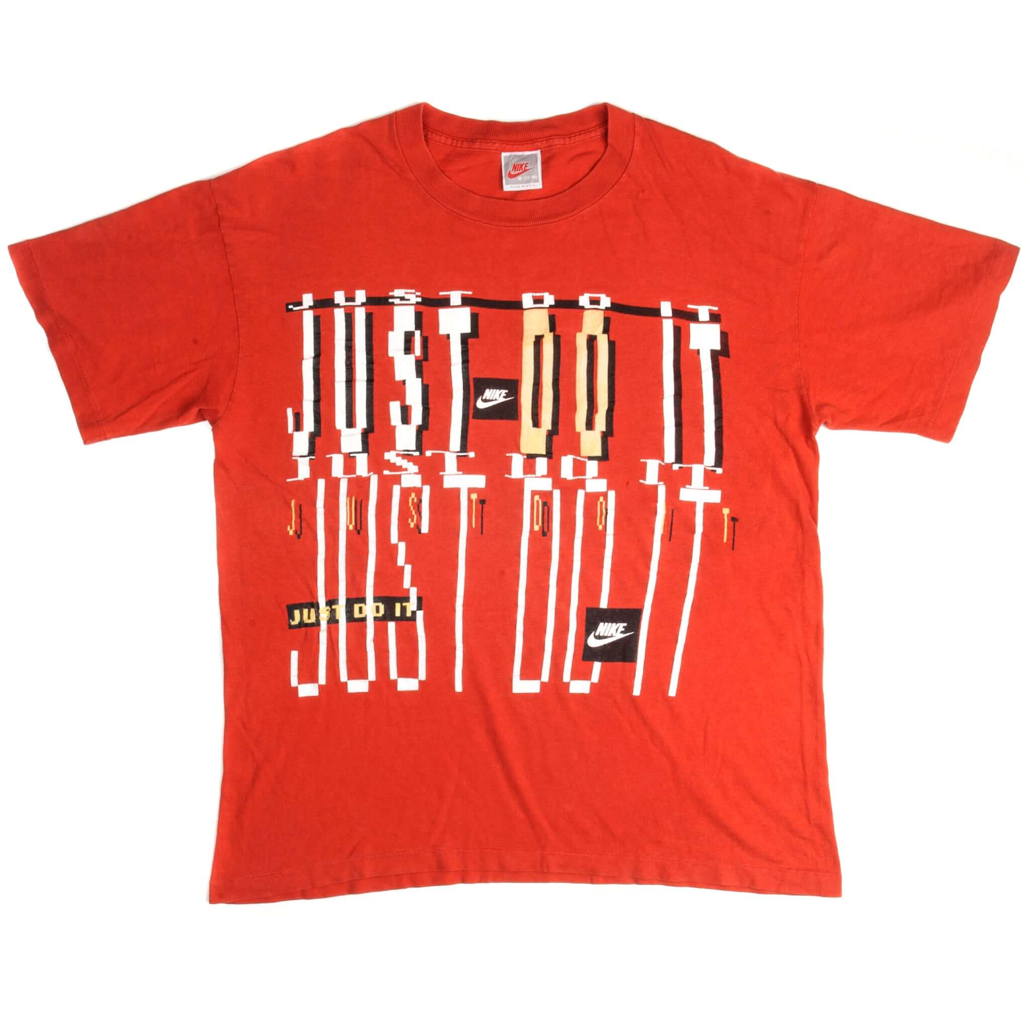 Vintage Nike Just Do It Tee Shirt 1987-1992 Size Medium Made In USA With Single Stitch Sleeves.