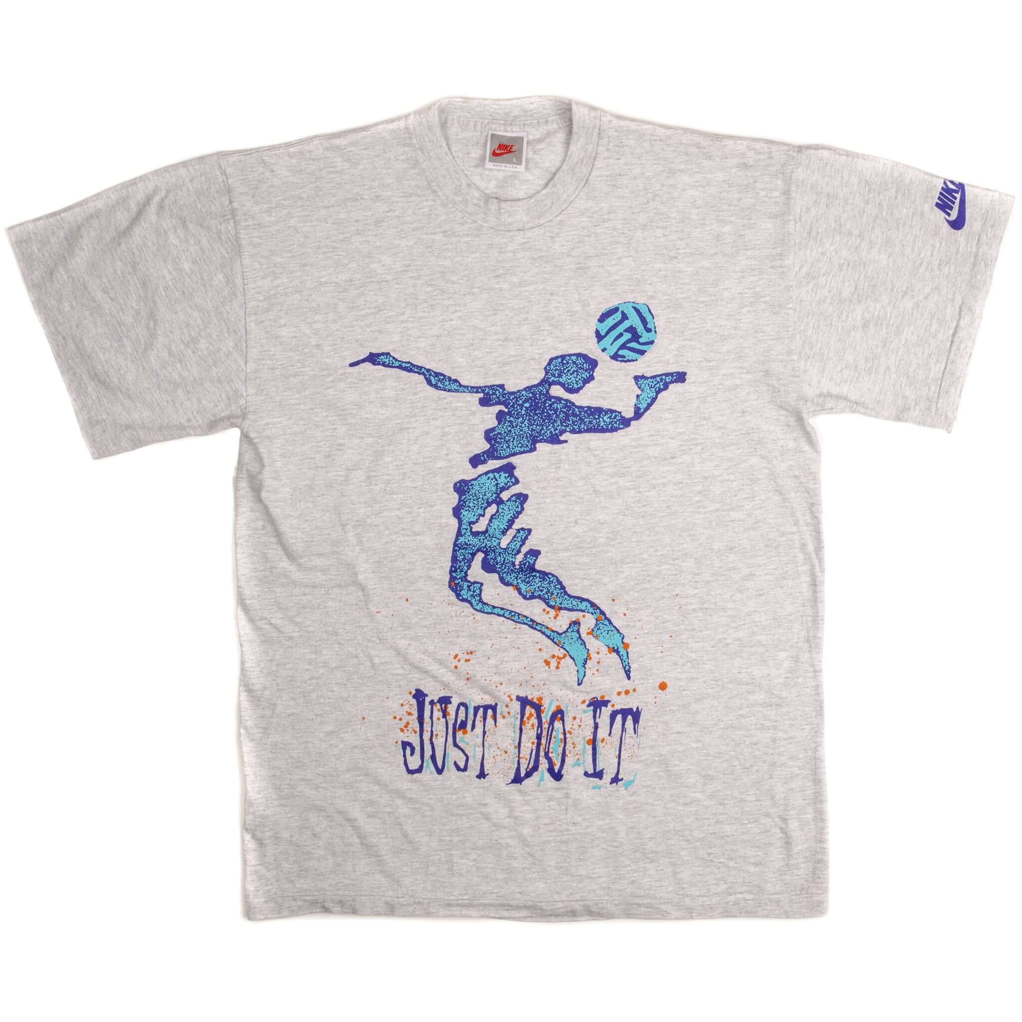 Vintage Nike Just Do It Tee Shirt 1987-1994 Size Medium Made In USA Single Stitch Sleeves.