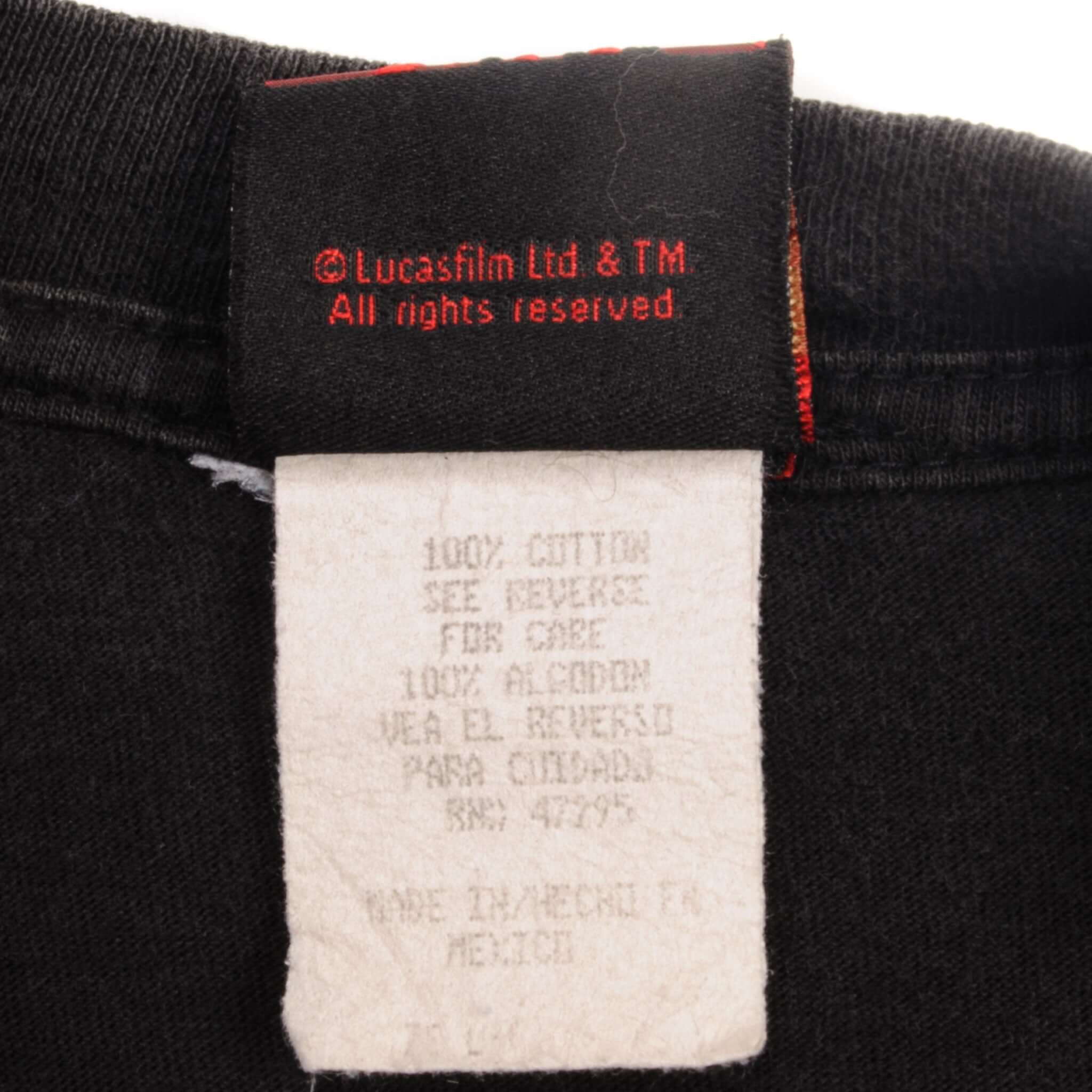 VINTAGE STAR WARS DARTH MAUL TEE SHIRT SIZE LARGE