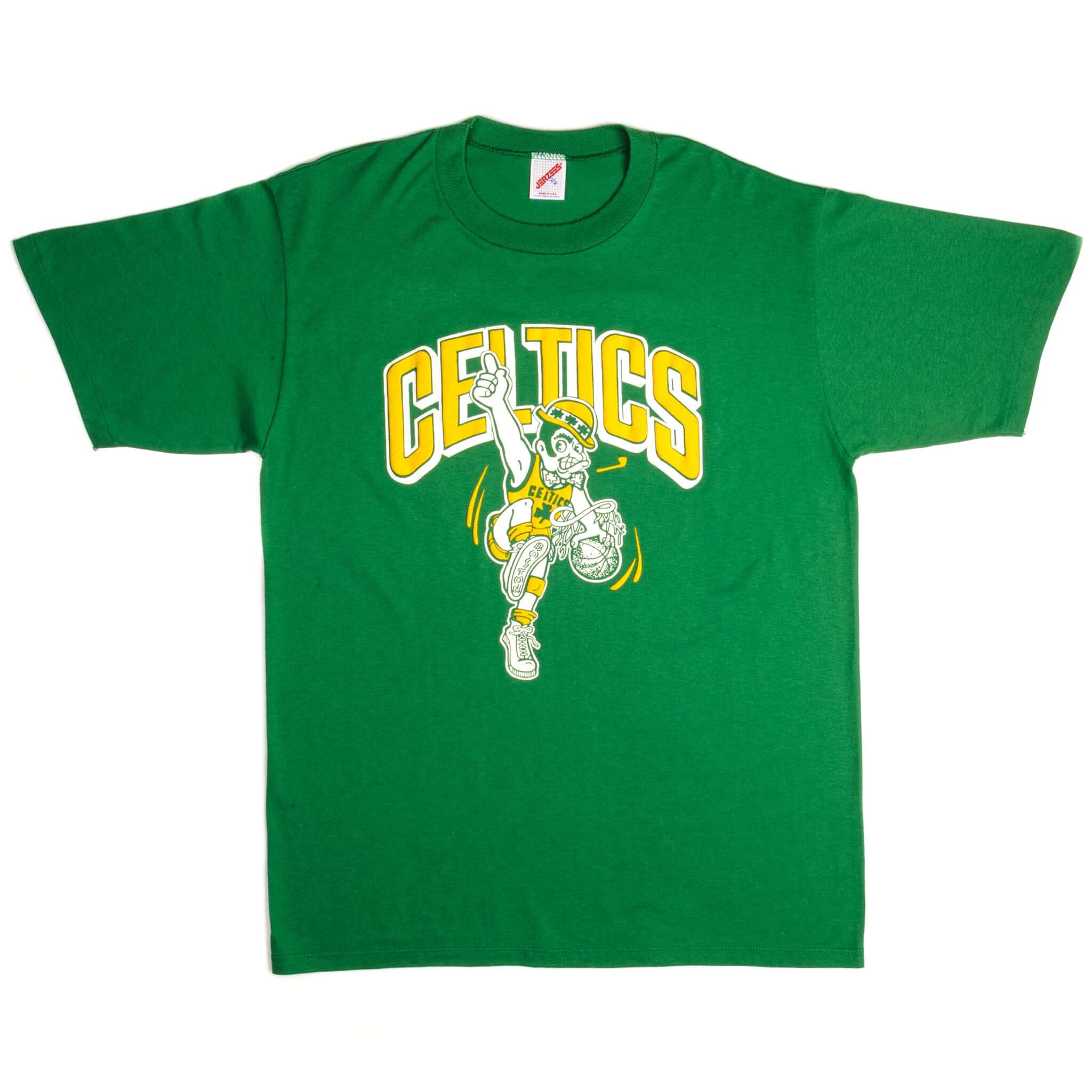 Vintage NBA Boston Celtics Slug-O 42 Tee Shirt Size Large Made In USA With Single Stitch Sleeves.