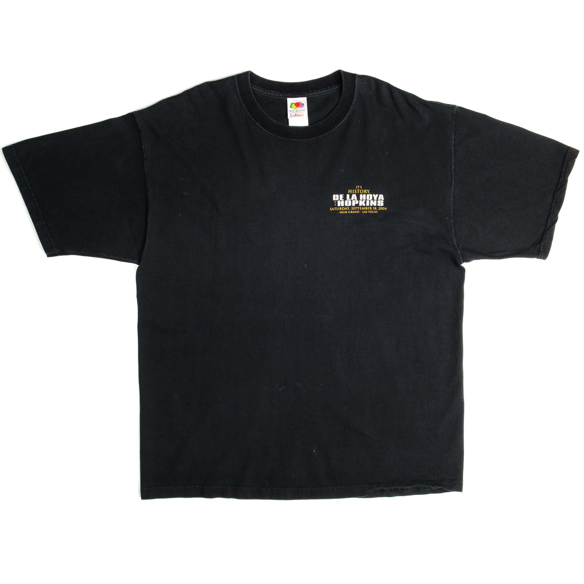 Vintage De La Hoya VS Hopkins World Middleweight Championship MGM Grand Las Vegas Tee Shirt 2004 Size Large.