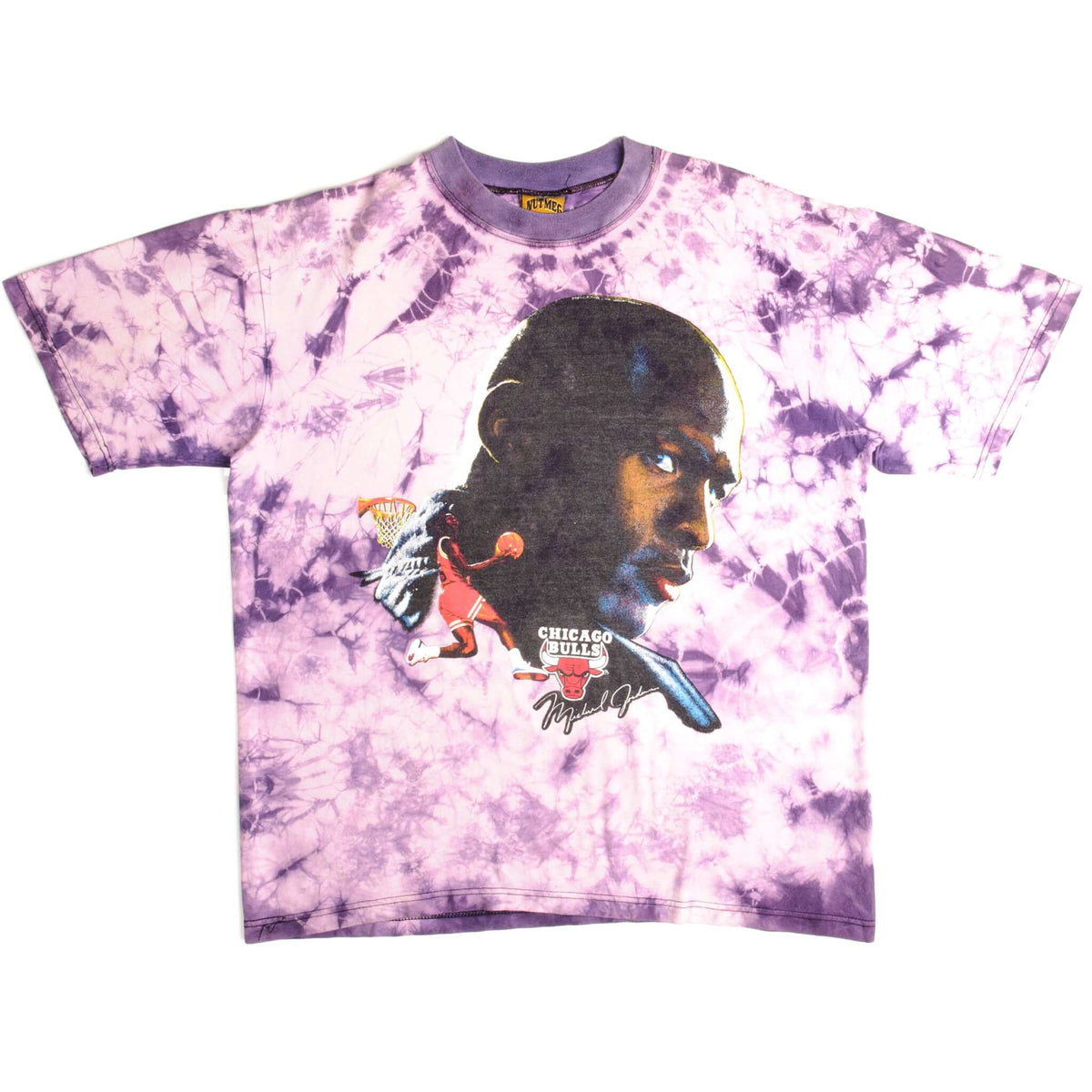Vintage Tie-Dye NBA Chicago Bulls Michael Jordan Tee Shirt Size.