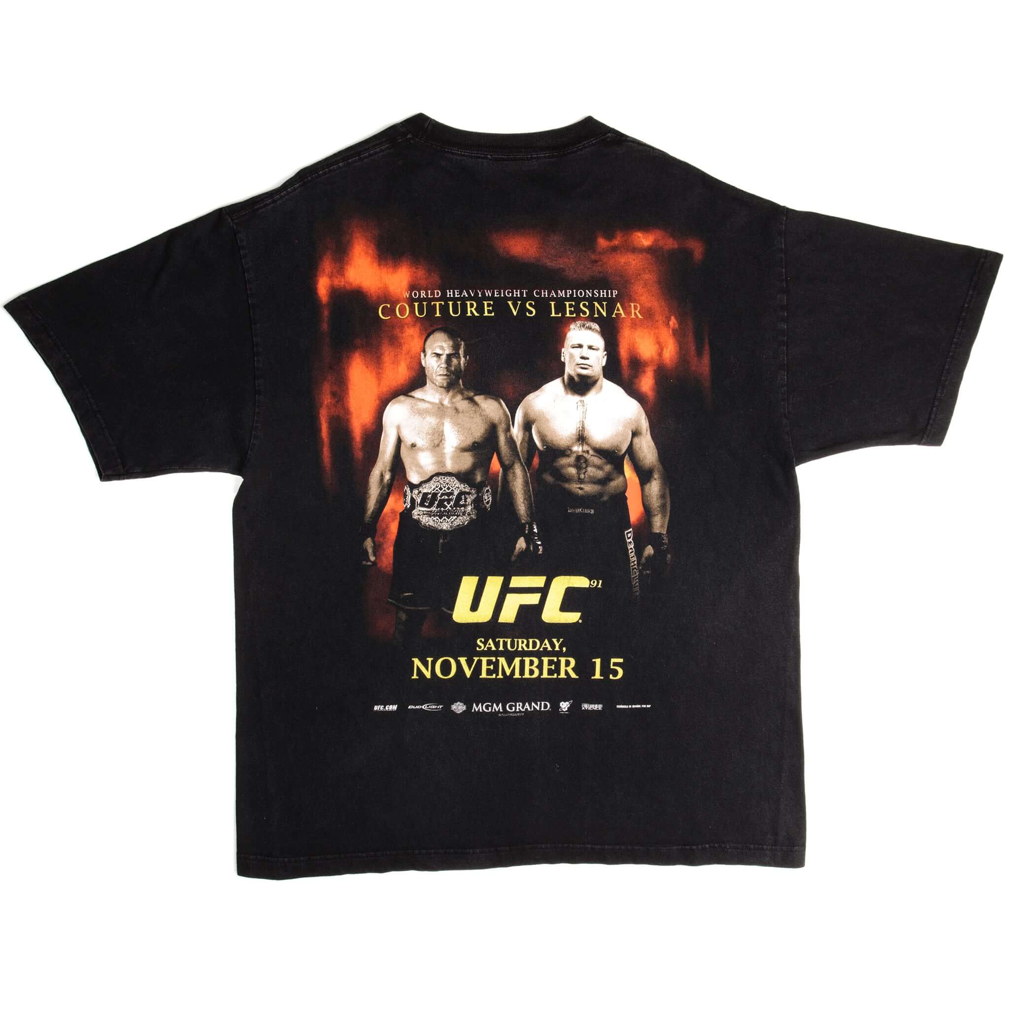 Vintage UFC Couture VS Lesnar MGM Grand Tee Shirt 2008 Size XL.