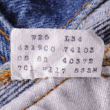 VINTAGE LEVIS 501 JEANS INDIGO 80S SIZE W24 L29 MADE IN USA