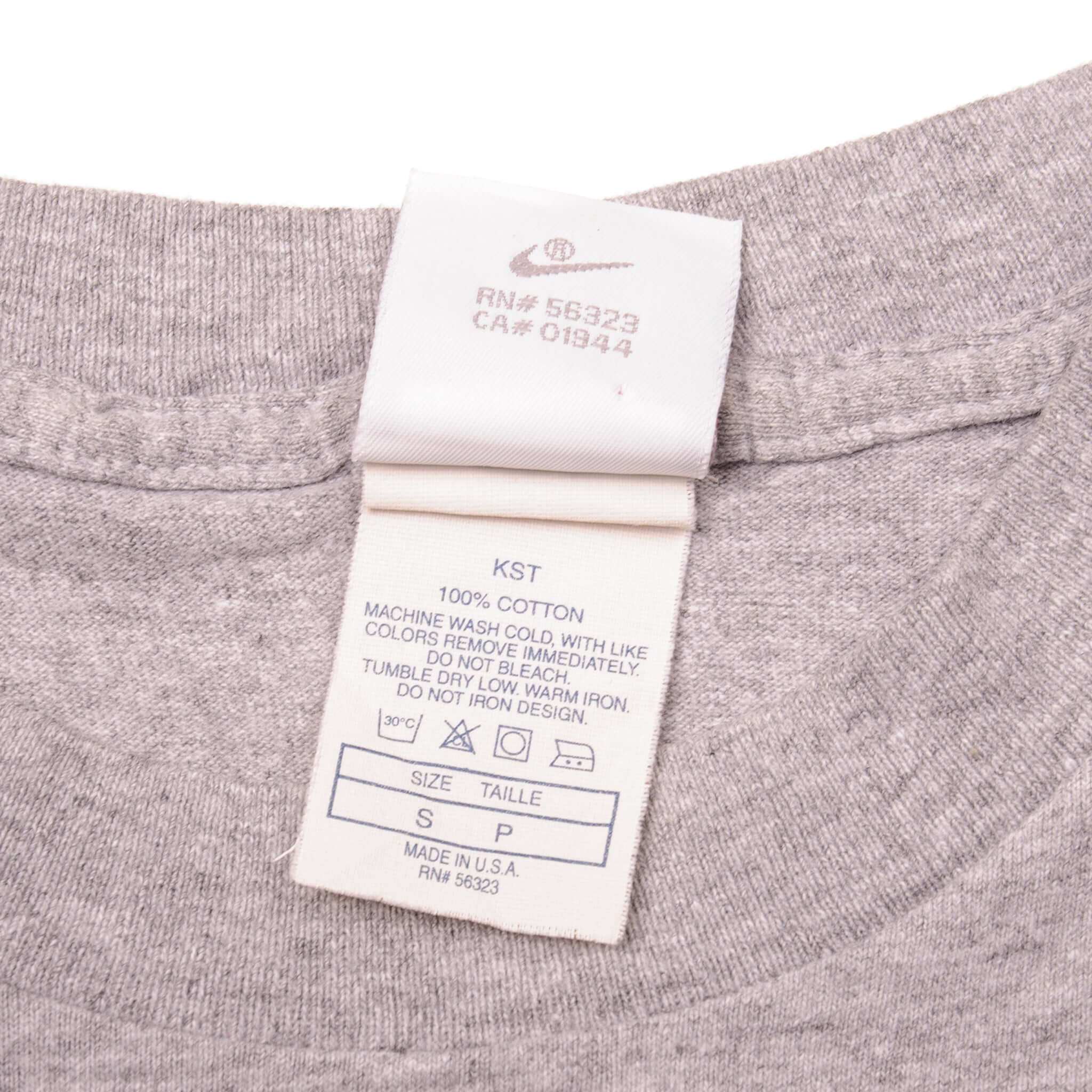 VINTAGE NIKE BIG SWOOSH TEE SHIRT 80s 90s SIZE SMALL MADE IN USA