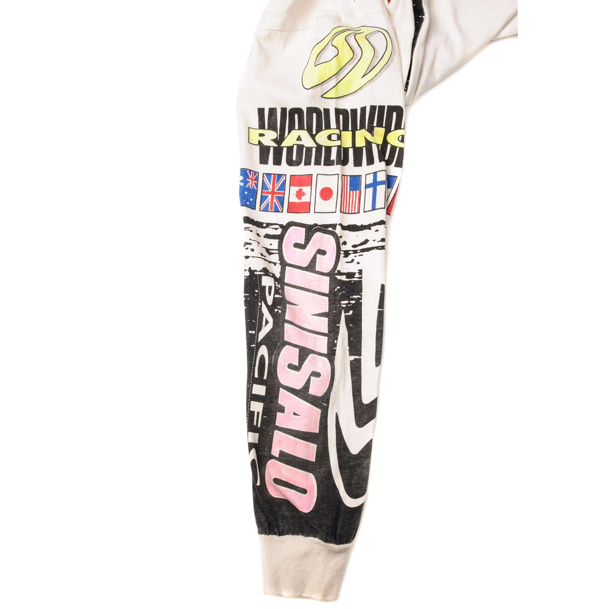 VINTAGE SINISALO MOTOCROSS MX 1980s LONG SLEEVES TEE SHIRT SIZE XL