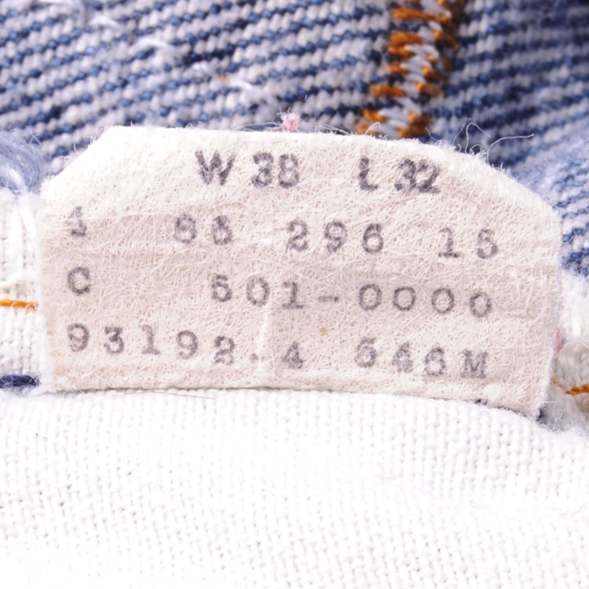 VINTAGE LEVIS 501 JEANS INDIGO 1970-1985 SIZE W34 L28 MADE IN USA