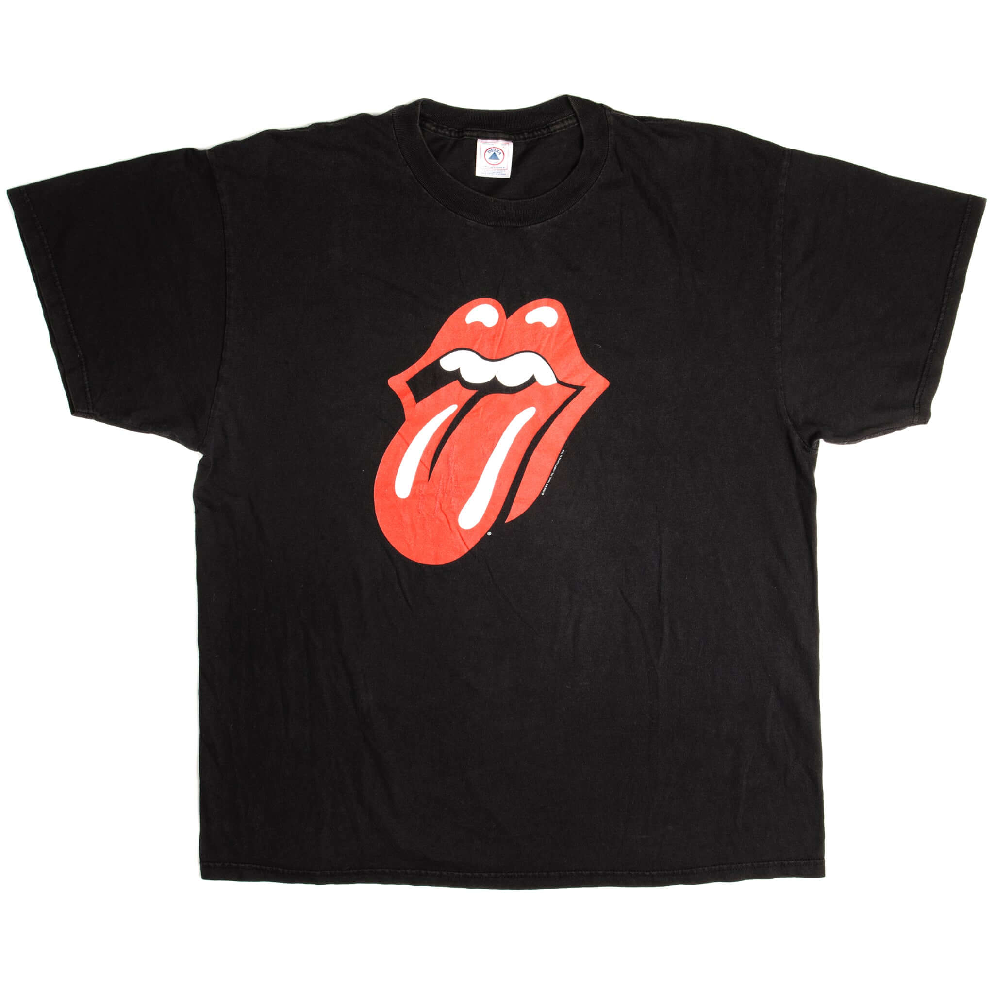 Vintage Rolling Stones Red Tongue And Lips Delta Pro Weight Tee Shirt 1999 Size XL.
