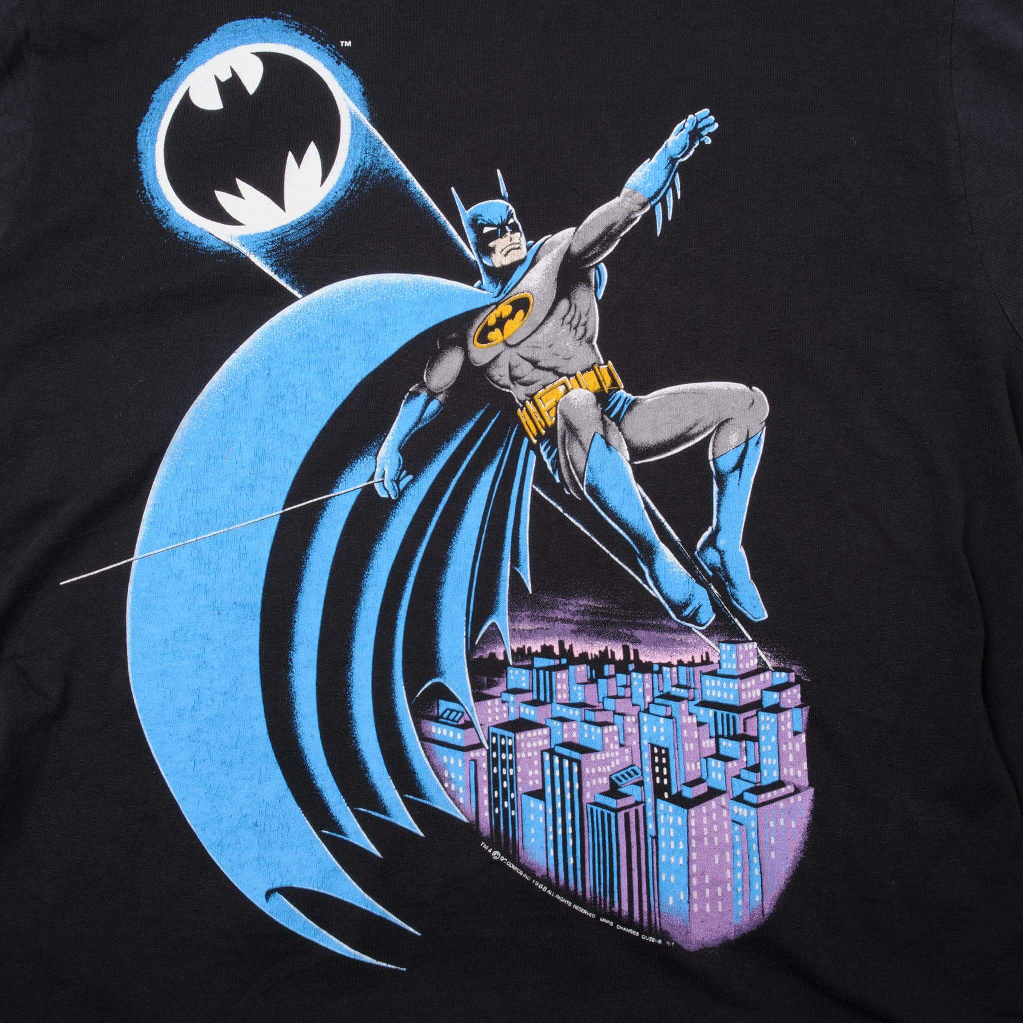 Vintage DC Comics Batman Screen Starts Best Tee Shirt, Single Stitch, 1988, Size M