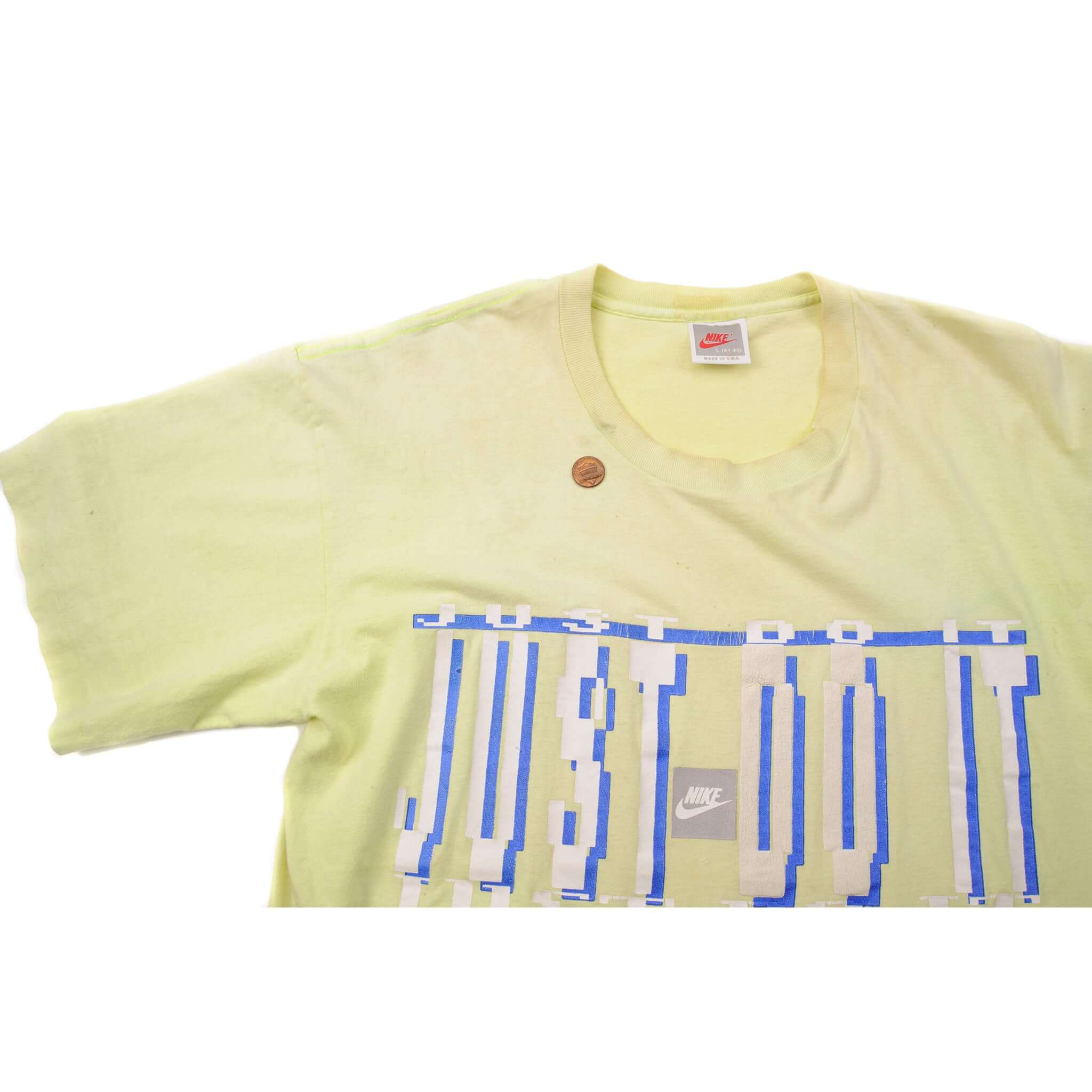 VINTAGE NIKE TEE SHIRT JUST DO IT SIZE MEDIUM MADE IN USA 1987-1992