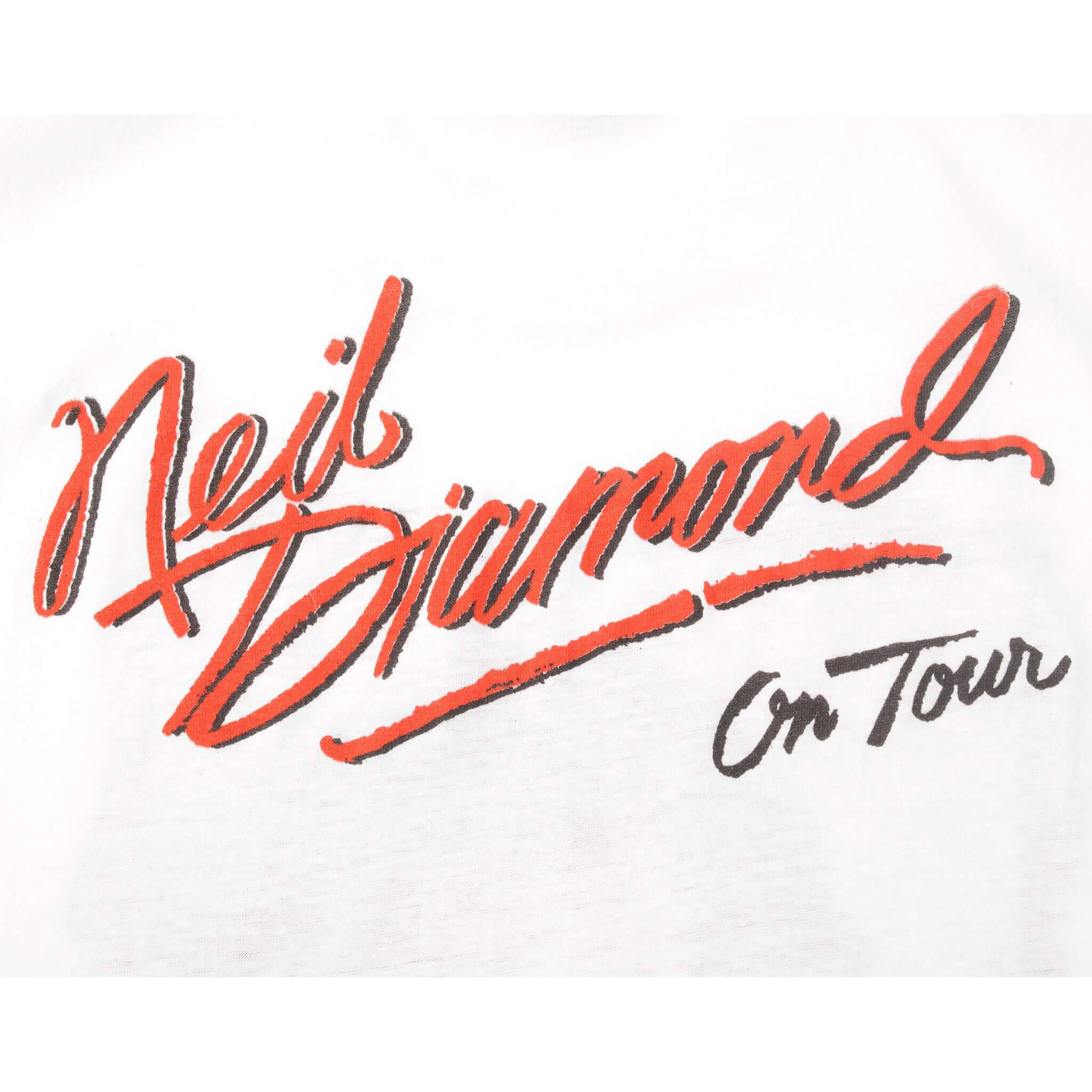 VINTAGE NEIL DIAMOND ON TOUR TEE SHIRT SIZE MEDIUM MADE IN USA