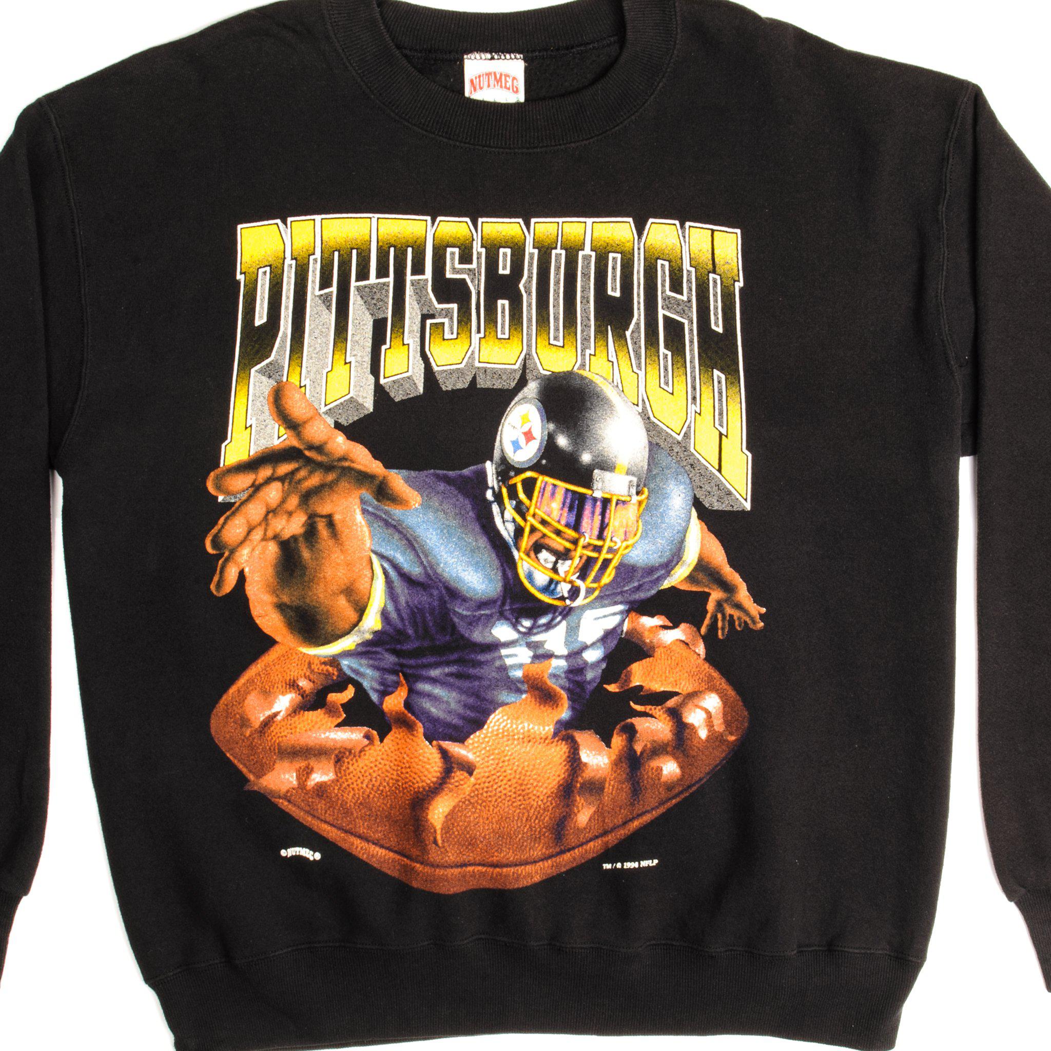 VINTAGE NFL PITTSBURGH STEELERS SWEATSHIRT 1994 SIZE LARGE MADE USA – Vintage rare usa