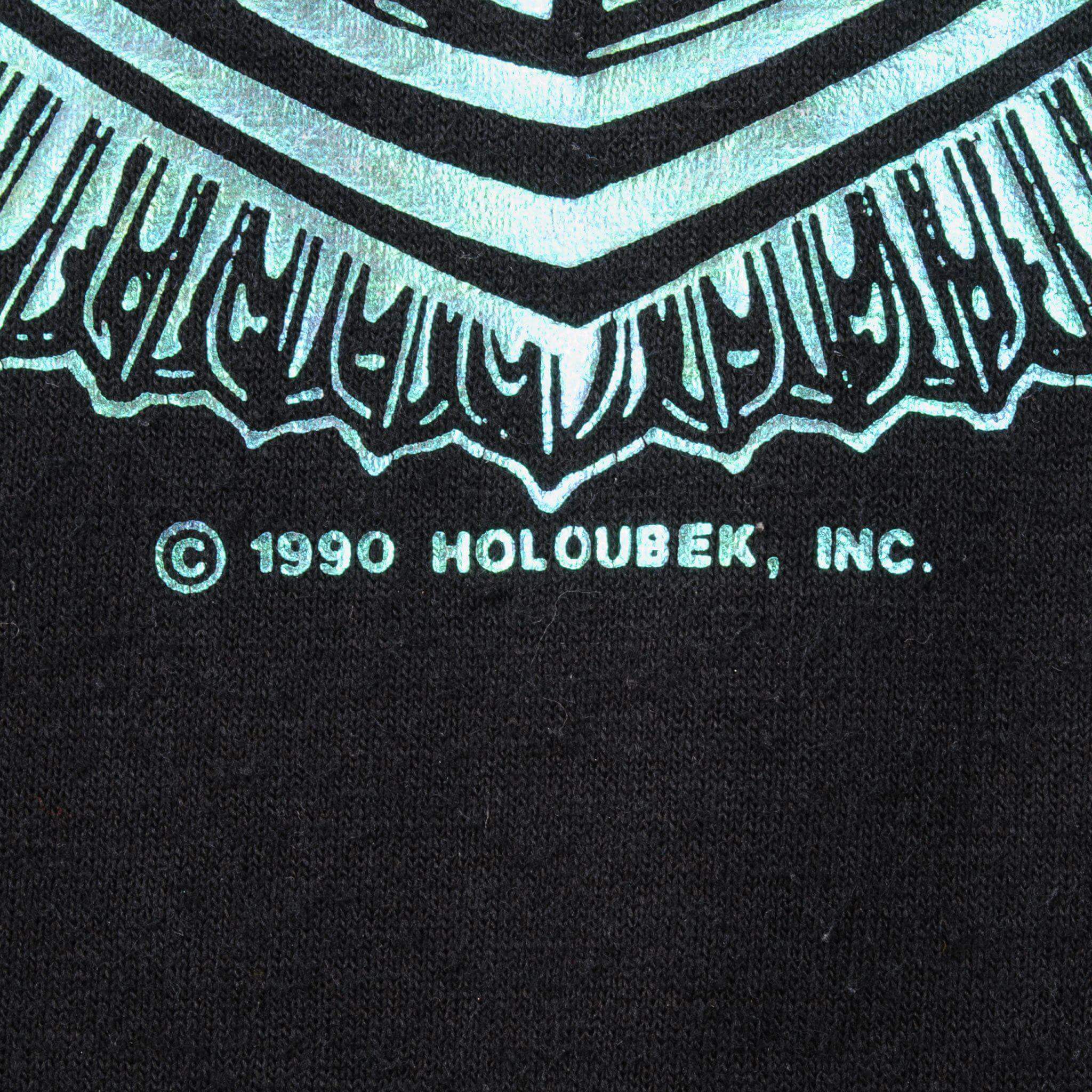 VINTAGE IRIDESCENT HARLEY DAVIDSON TEE SHIRT 1990 SIZE LARGE MADE IN USA