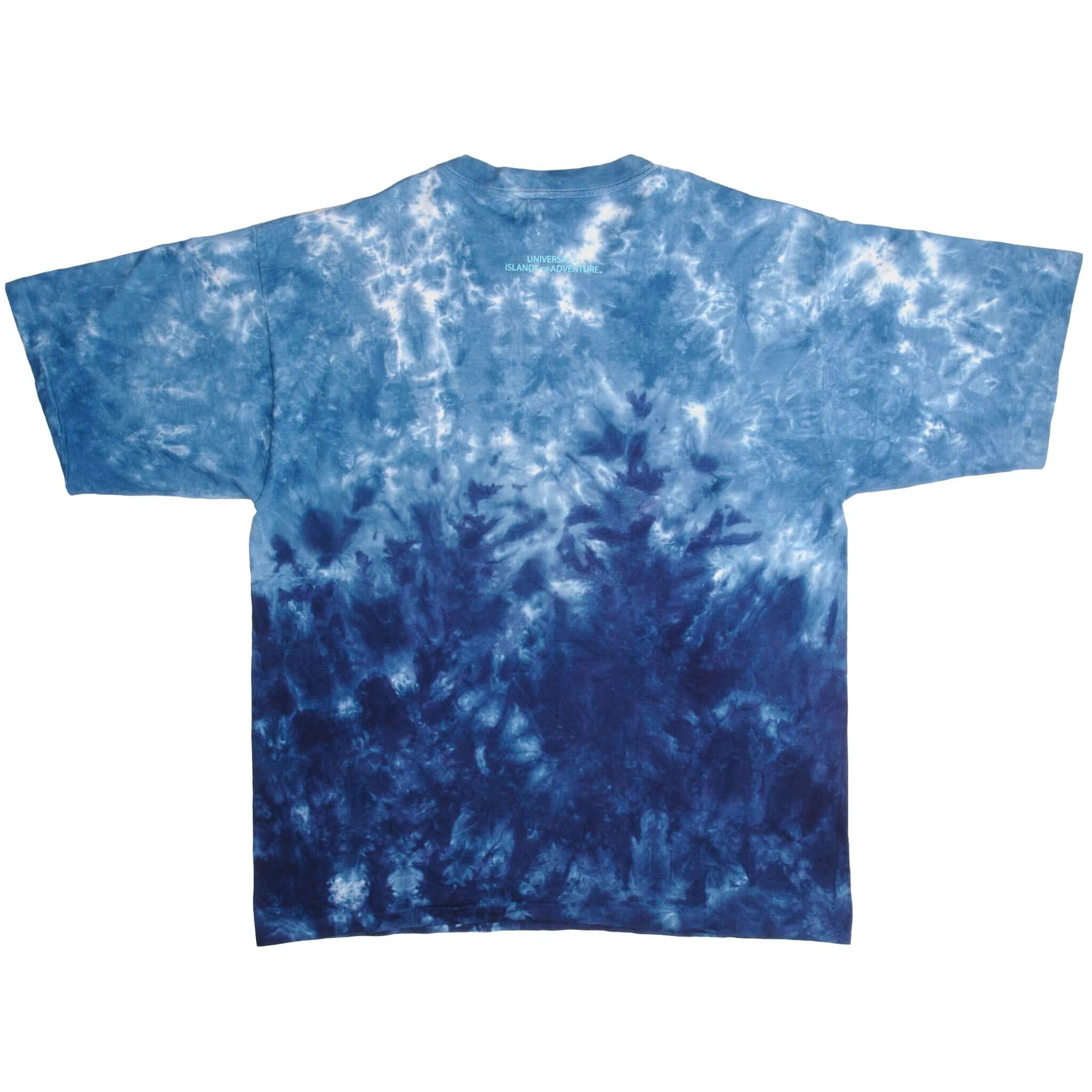 VINTAGE TIE DYE UNIVERSAL STUDIOS JURASSIC PARK TEE SHIRT 1996 SIZE 2XL