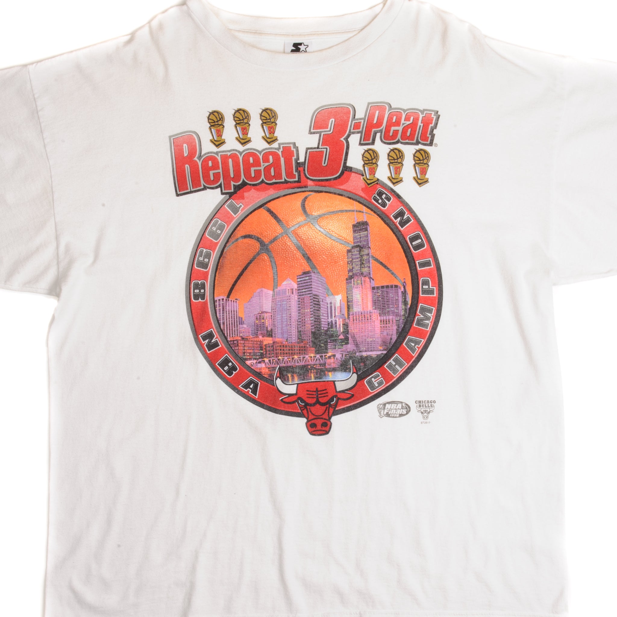 Chicago Bulls NBA Acid Wash License T Shirt