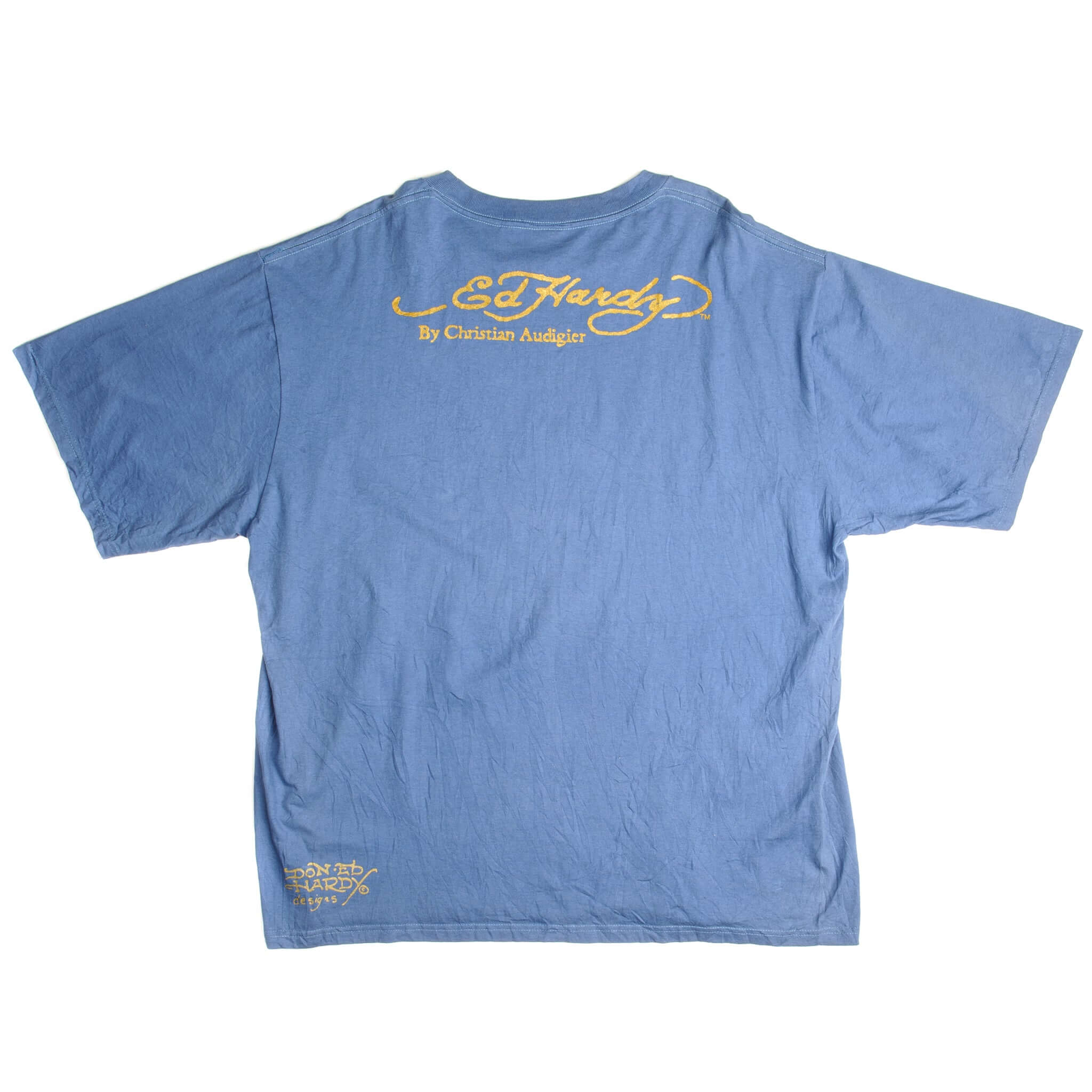 Vintage Ed Hardy By Christian Audigier Tee Shirt 2000s Size XXL Made In USA.