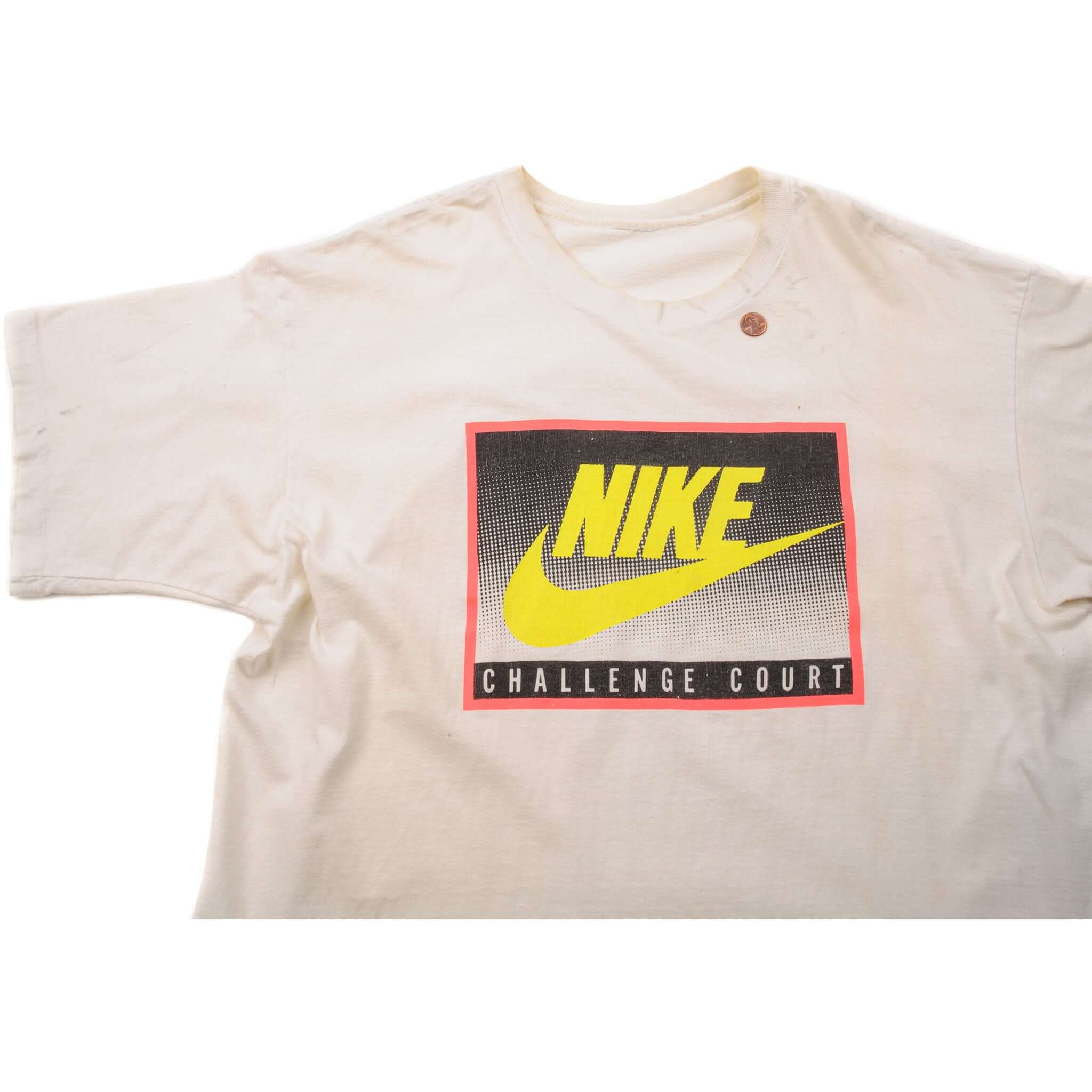 VINTAGE NIKE CHALLANCE COURT TEE SHIRT SIZE XL