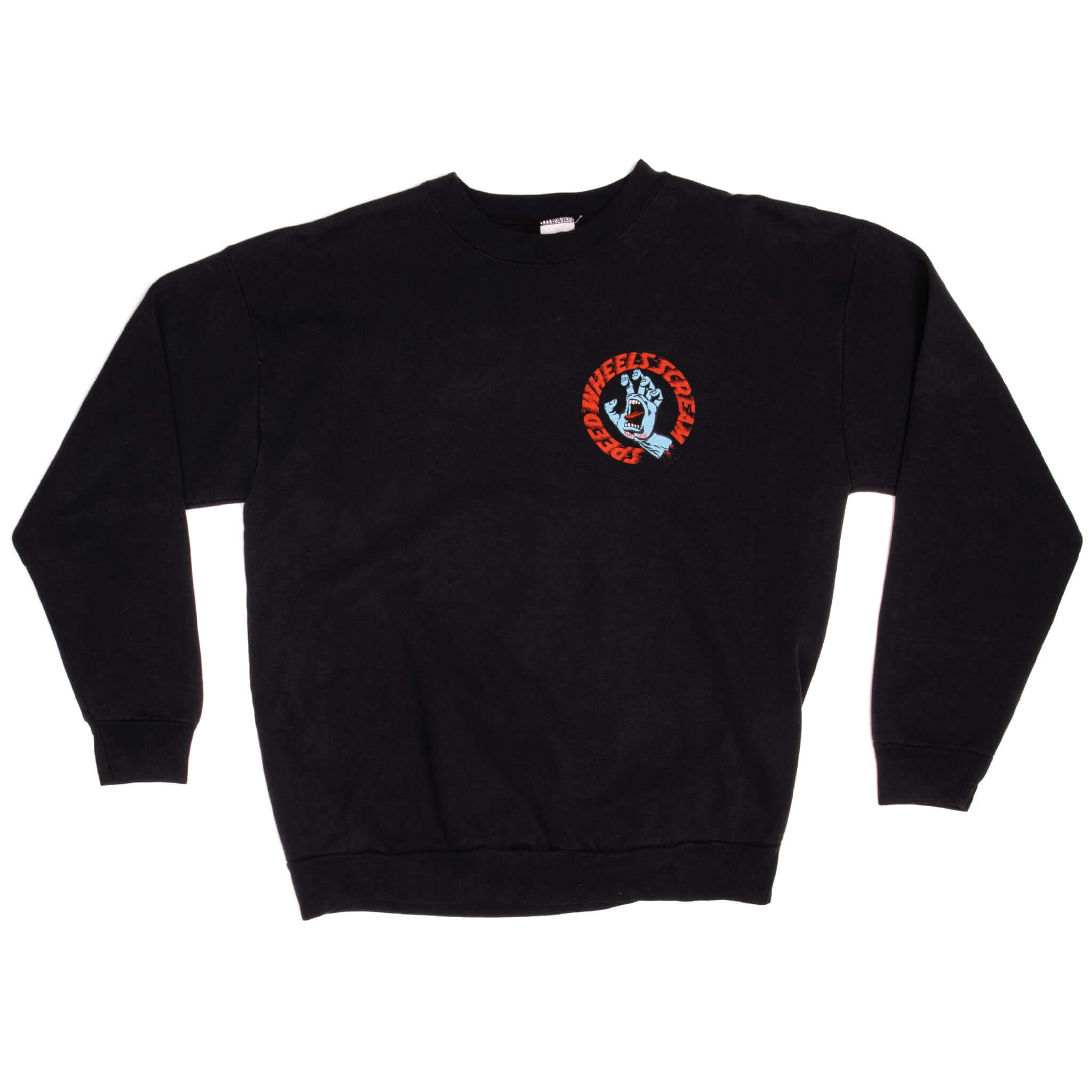 Vintage Santa Cruz Speed Wheels Scream Sweatshirt Size Large Made In USA.