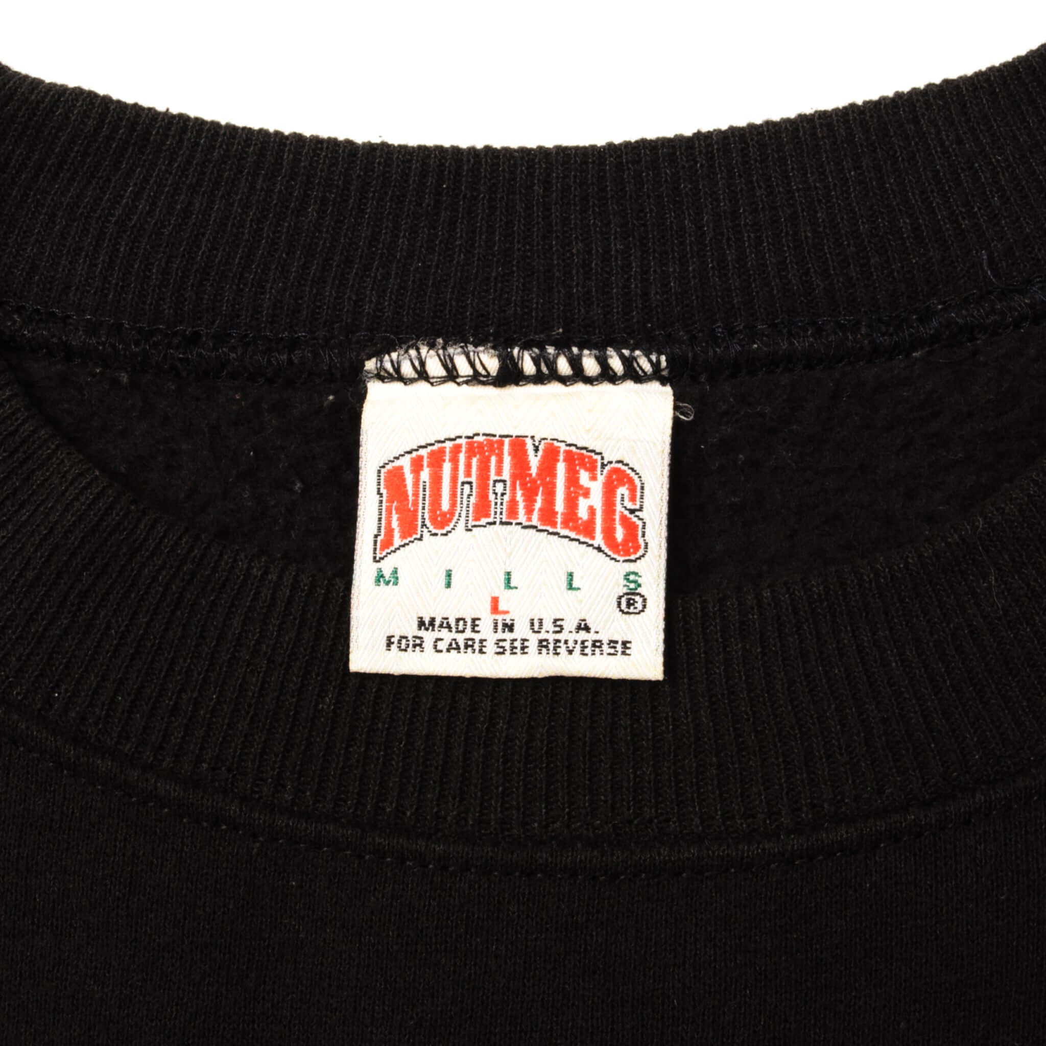 Nutmeg Mills Vintage Label Tag 1994 90s 1990s