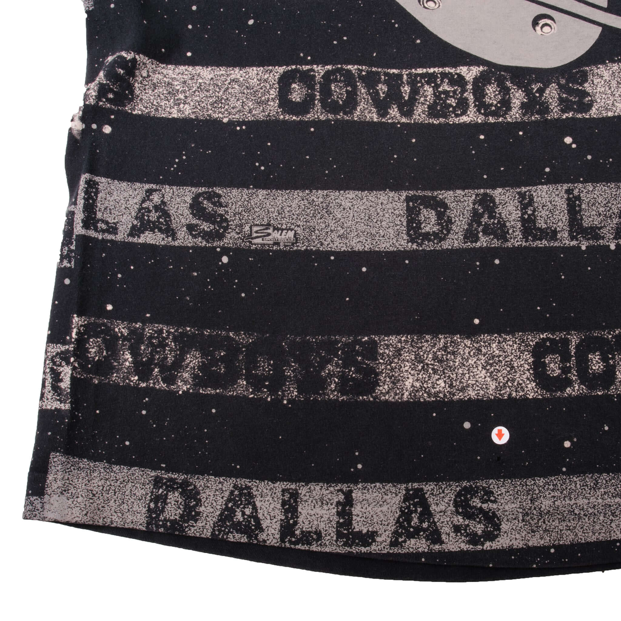 VINTAGE ALL OVER PRINT NFL DALLAS COWBOYS 1997 TEE SHIRT SIZE XL MADE IN USA