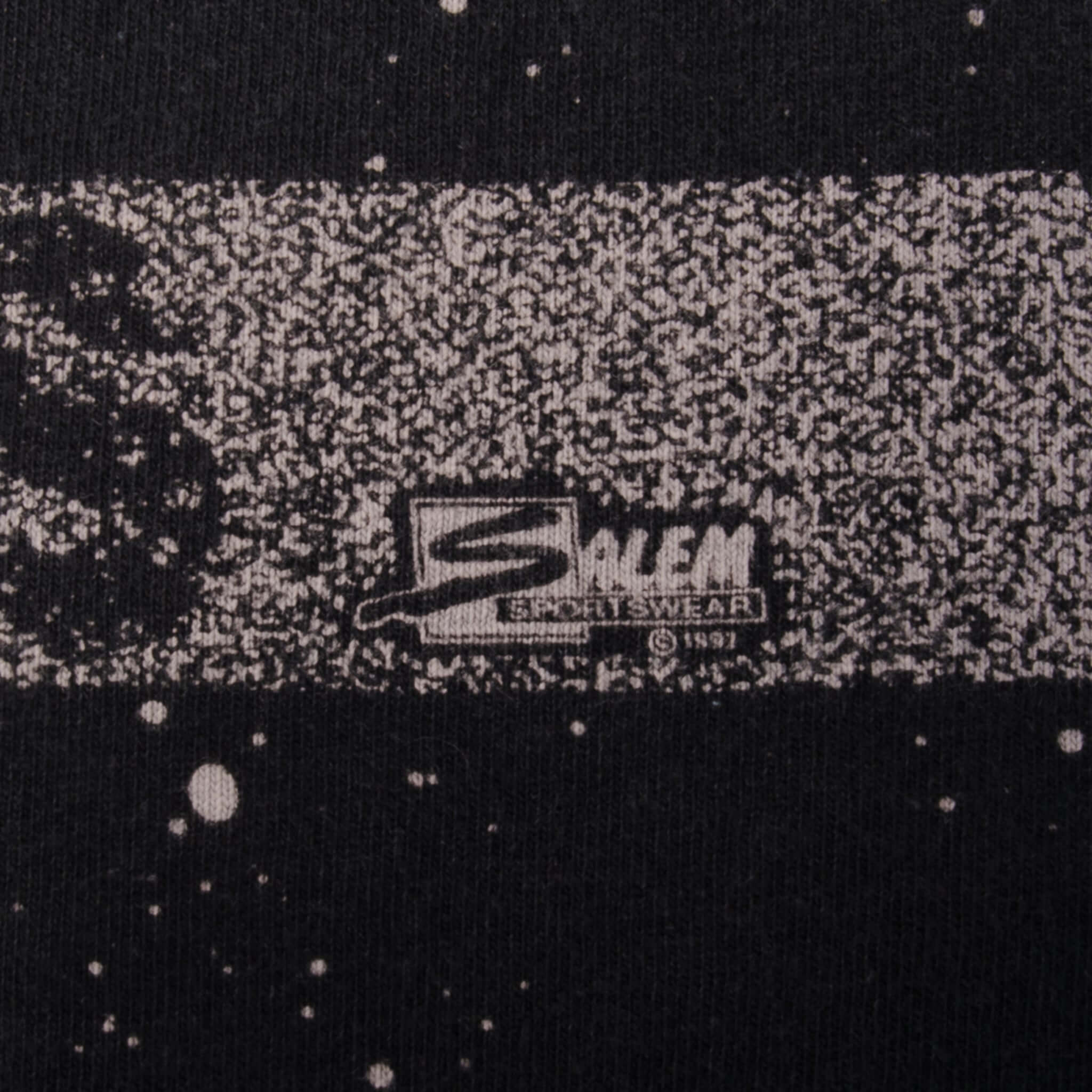 Vintage All Over Print NFL Dallas Cowboys Salem Sportswear Tee Shirt 1997 Size XLarge Made In USA with single stitch sleeves.