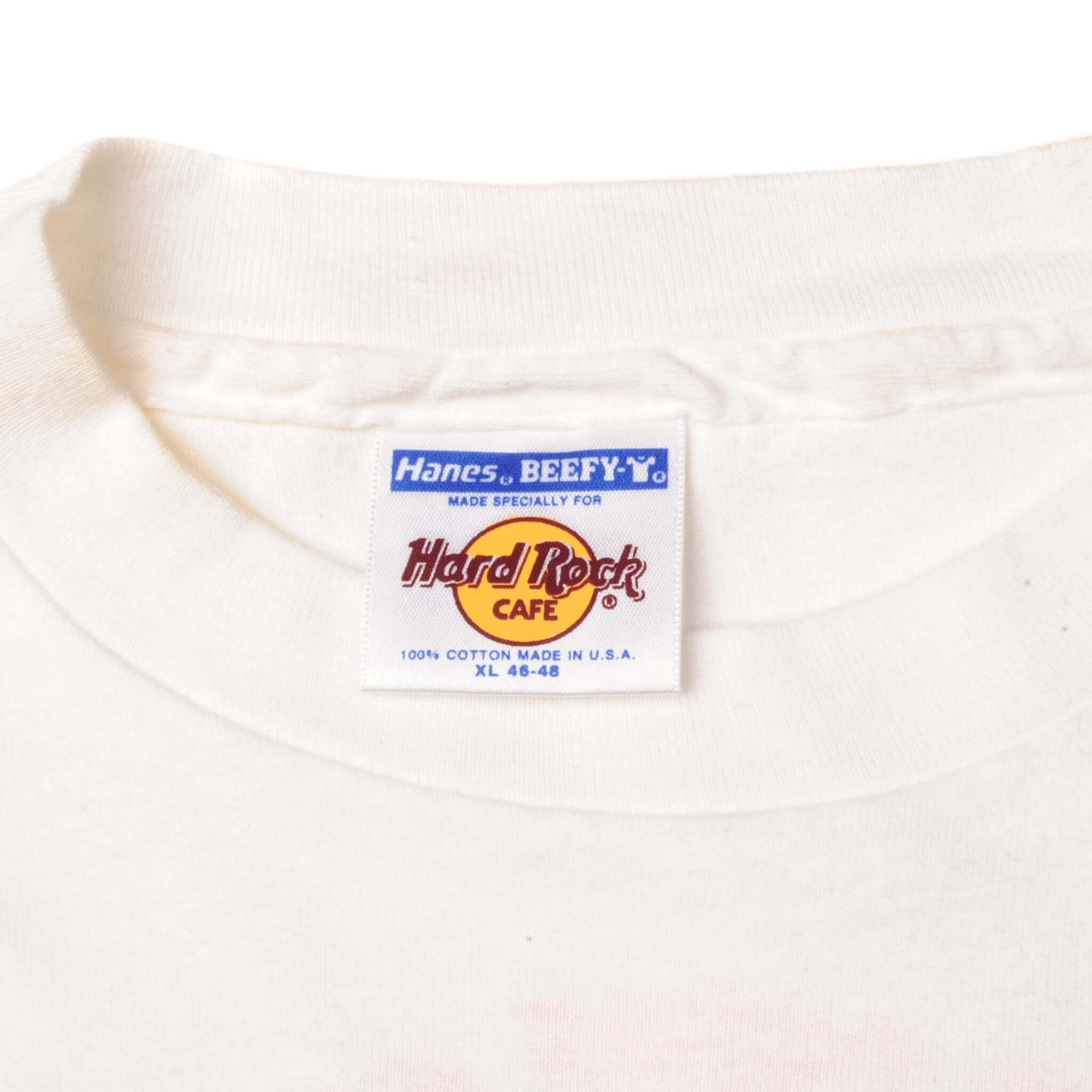 Hanes Beefy-T Vintage Label Tag 1990s 90s