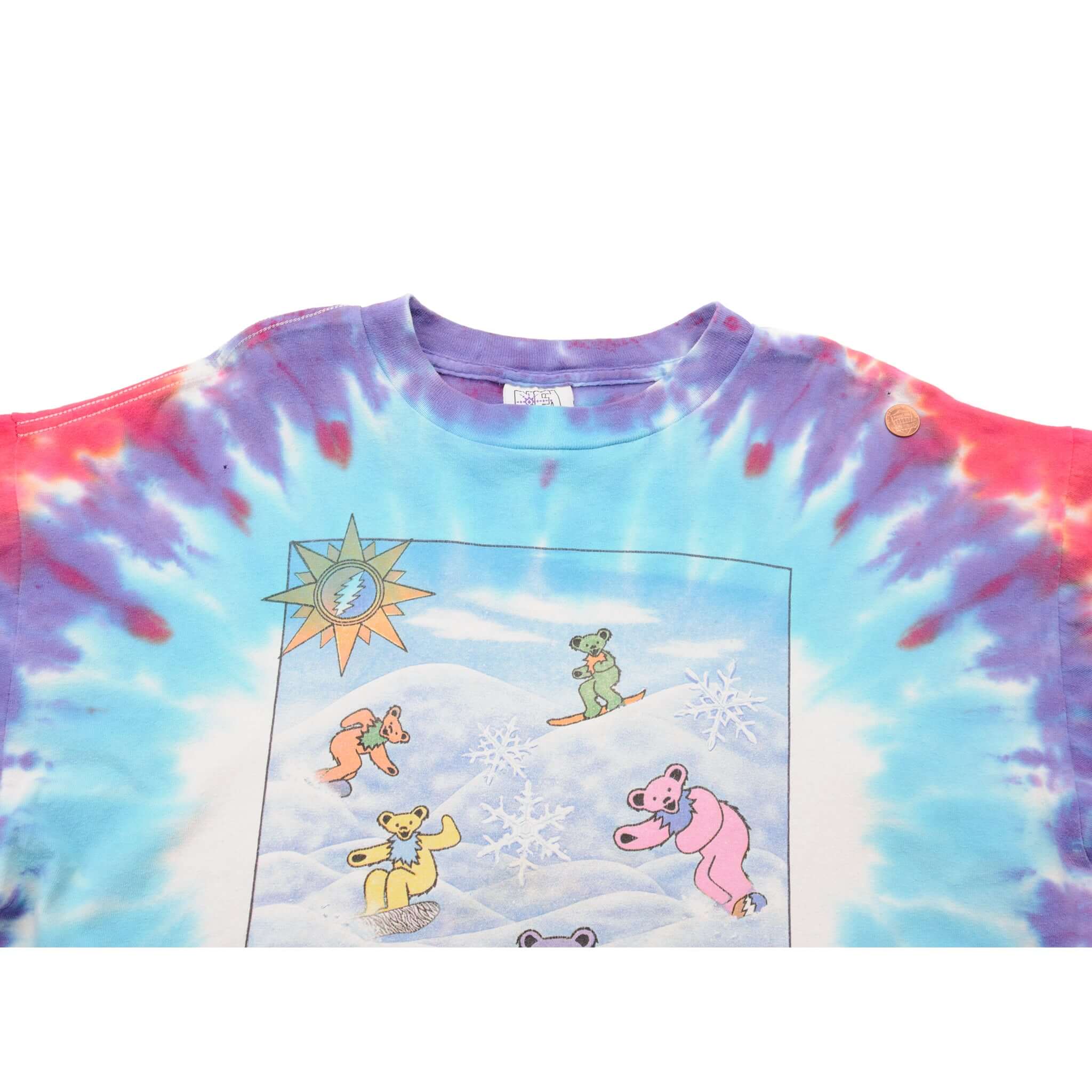 VINTAGE TIE-DYE THE GRATEFUL DEAD TEE SHIRT 1990 SIZE XL MADE IN USA