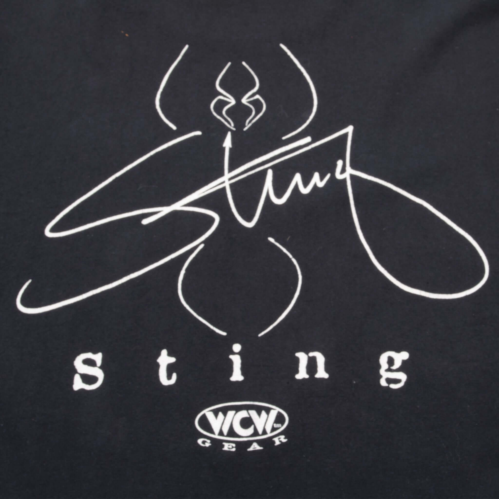VINTAGE WRESTLING STING TEE SHIRT 90'S SIZE XL MADE IN USA.