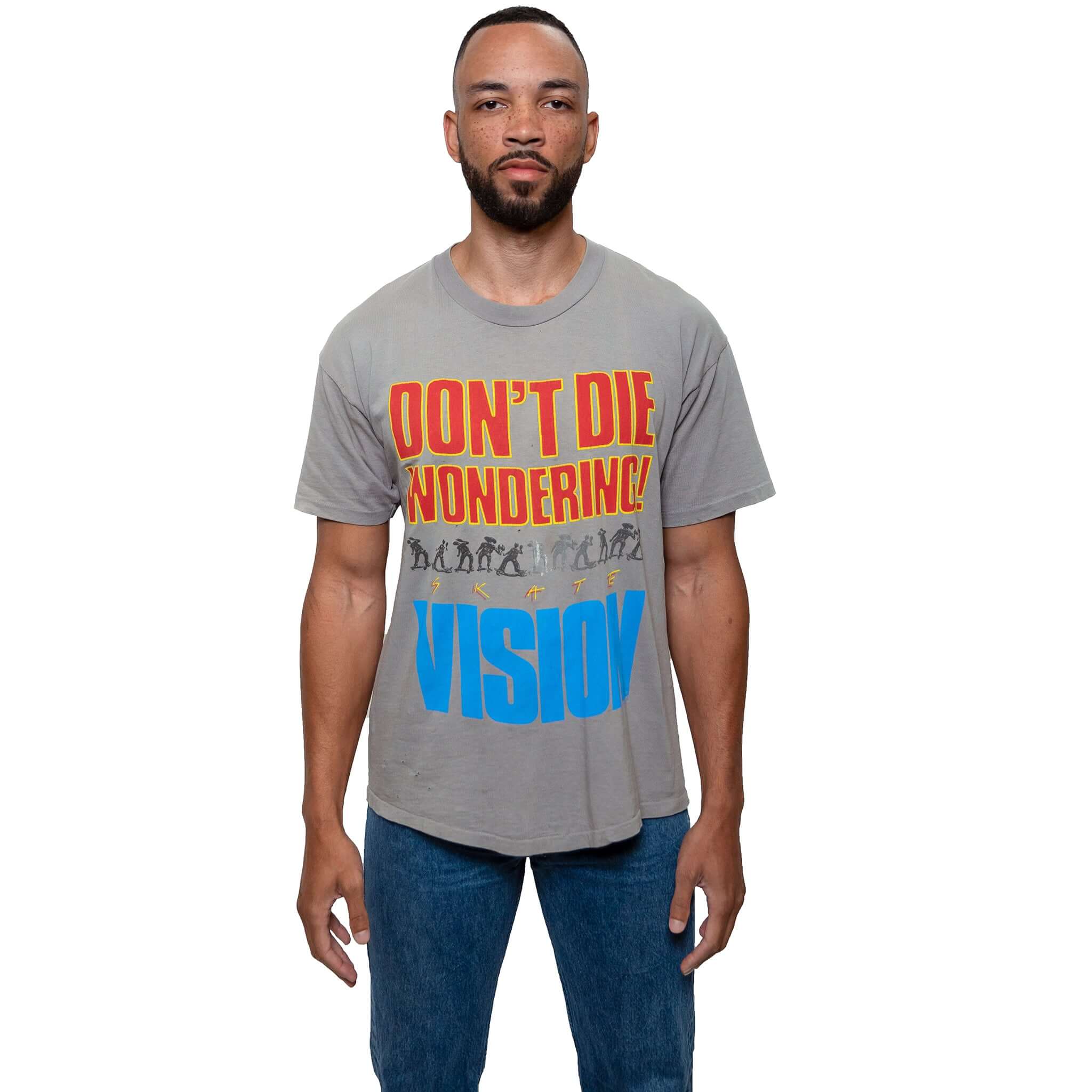 VINTAGE VISION STREETWEAR SKATE TEE SHIRT SIZE XL MADE IN USA