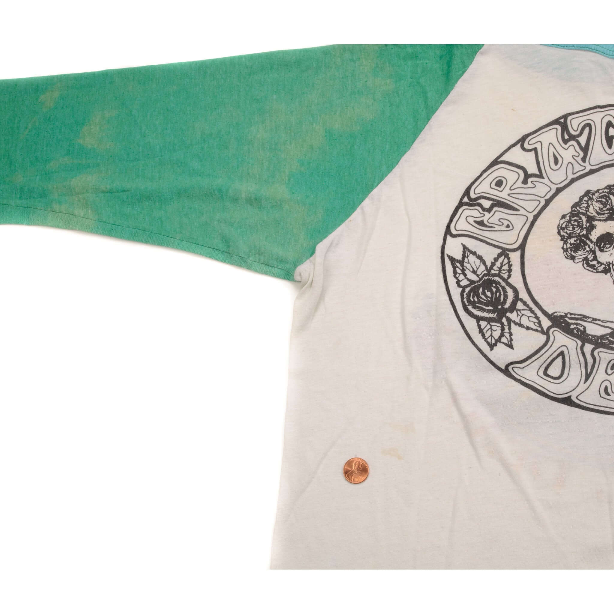 VINTAGE GRATEFUL DEAD RAGLAN TEE SHIRT 1979 SIZE SMALL MADE IN USA