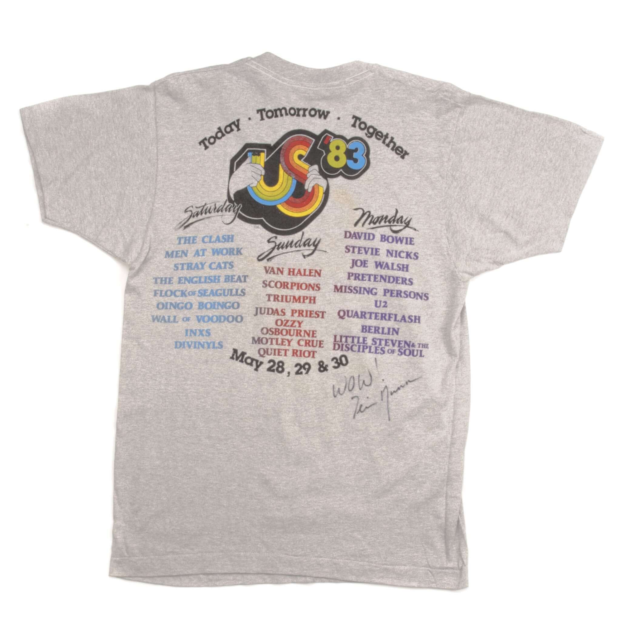 VINTAGE ORIGINAL US FESTIVAL TEE SHIRT 1983 50/50 SIZE MEDIUM