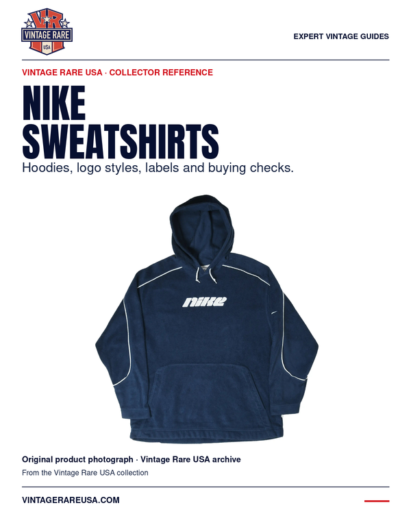 Vintage Nike Sweatshirts & Hoodies: Labels, Styles & Fit — original product photograph from Vintage Rare USA.