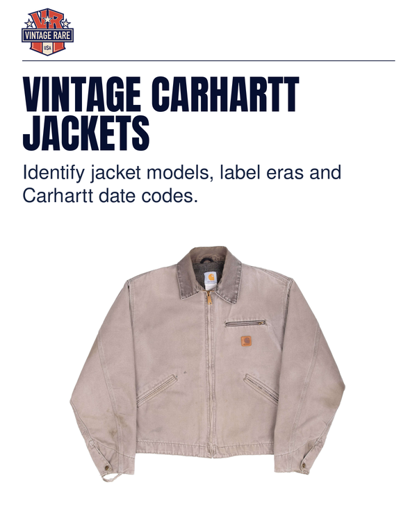 VINTAGE CARHARTT JACKETS — Carhartt J97 Detroit jacket. Vintage Rare USA guide.