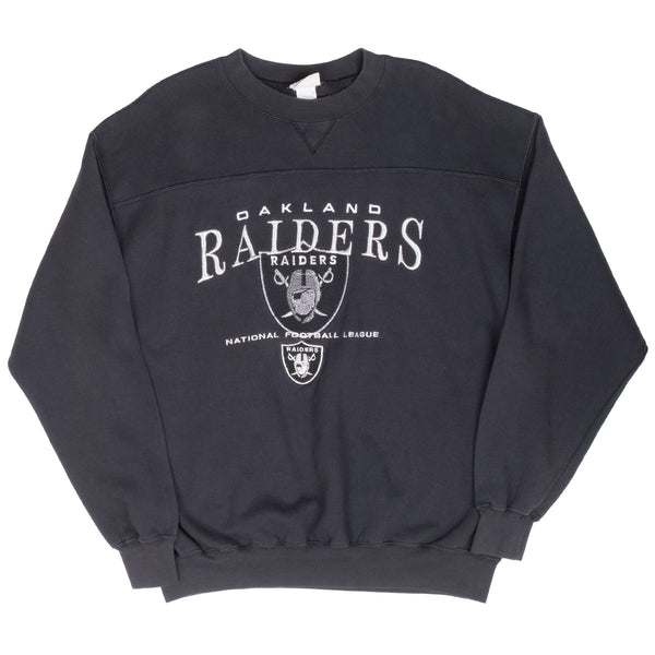 Vintage Nfl Oakland Raiders Embroidered 1990S Sweatshirt Size Large